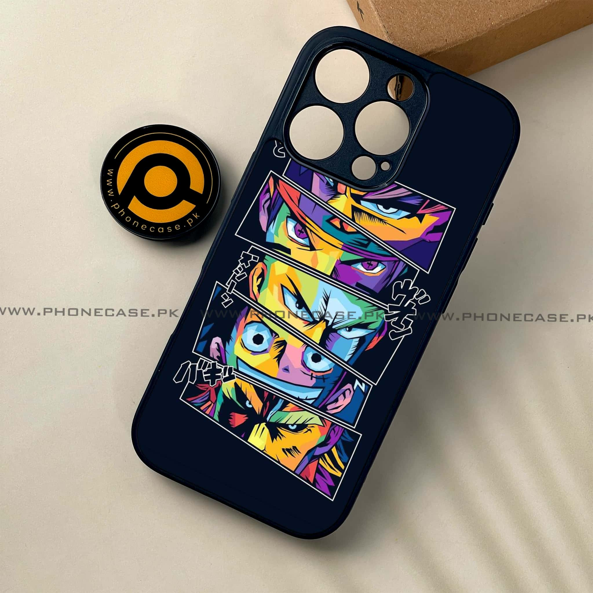 iPhone 16 Pro - Anime 2.0 Series - Premium Printed Glass soft Bumper shock Proof Case