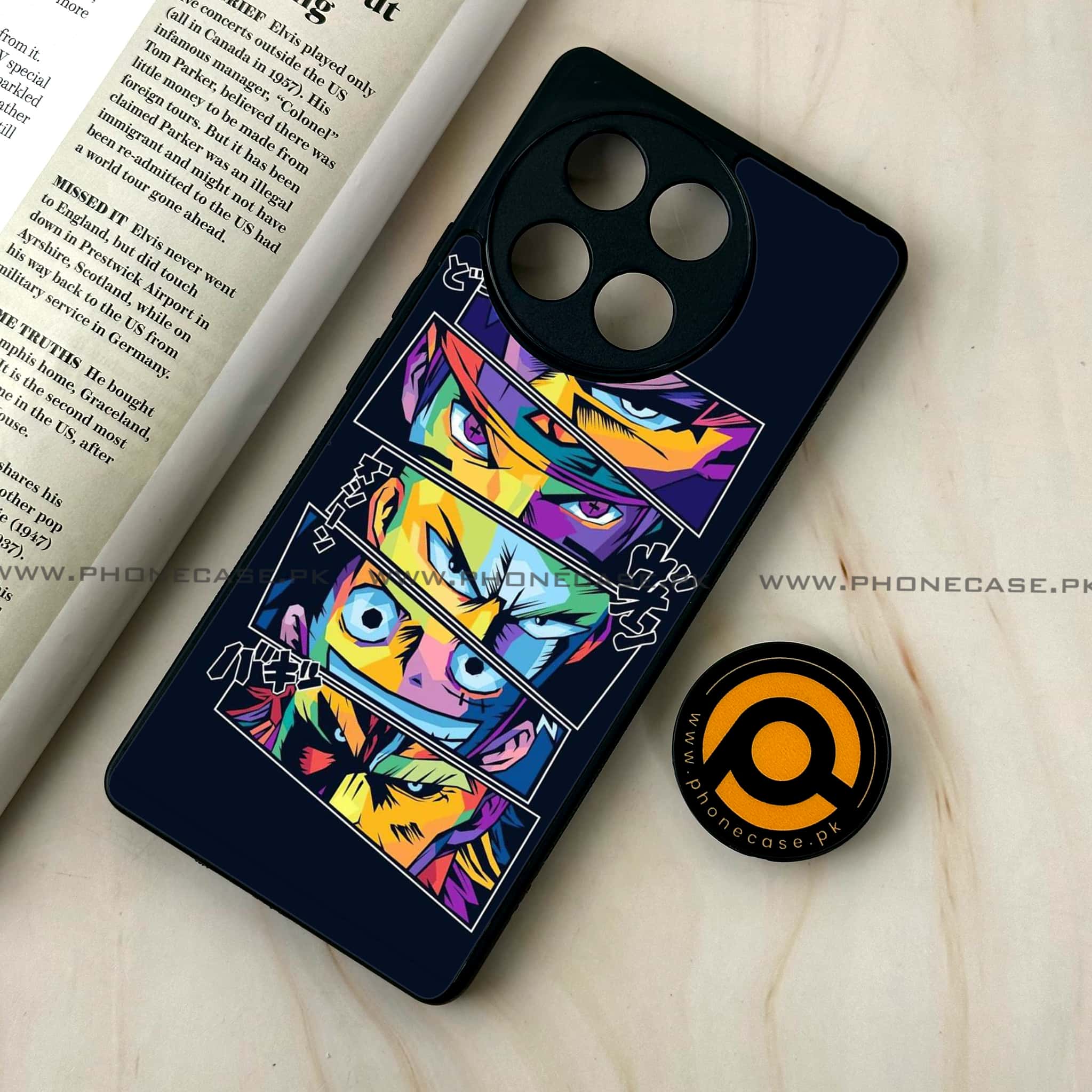Tecno Camon 30s - Anime 2.0 Series - Premium Metal Printed soft Bumper shock Proof Case