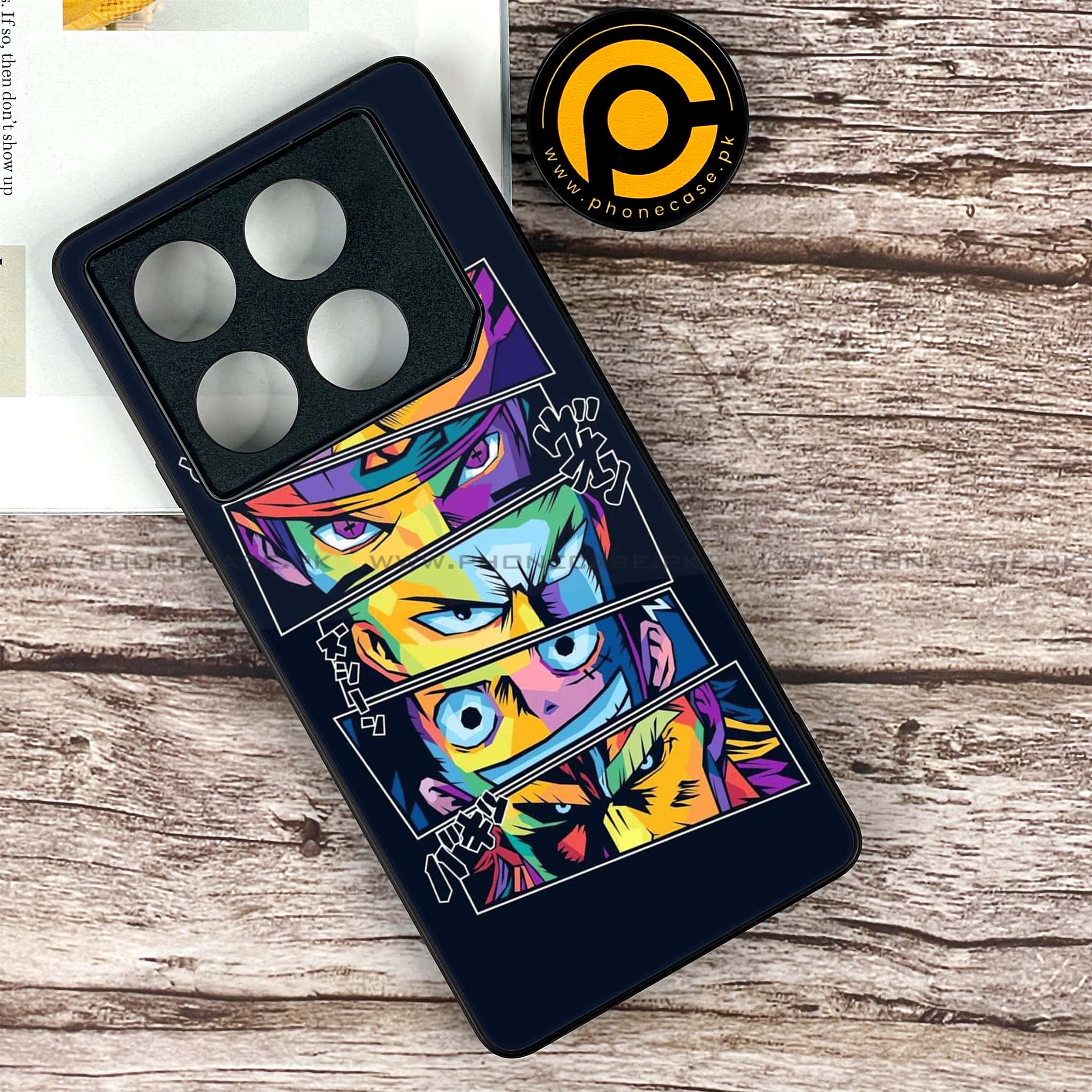 Infinix GT 20 Pro - Anime 2.0 Series - Premium Printed Glass soft Bumper shock Proof Case