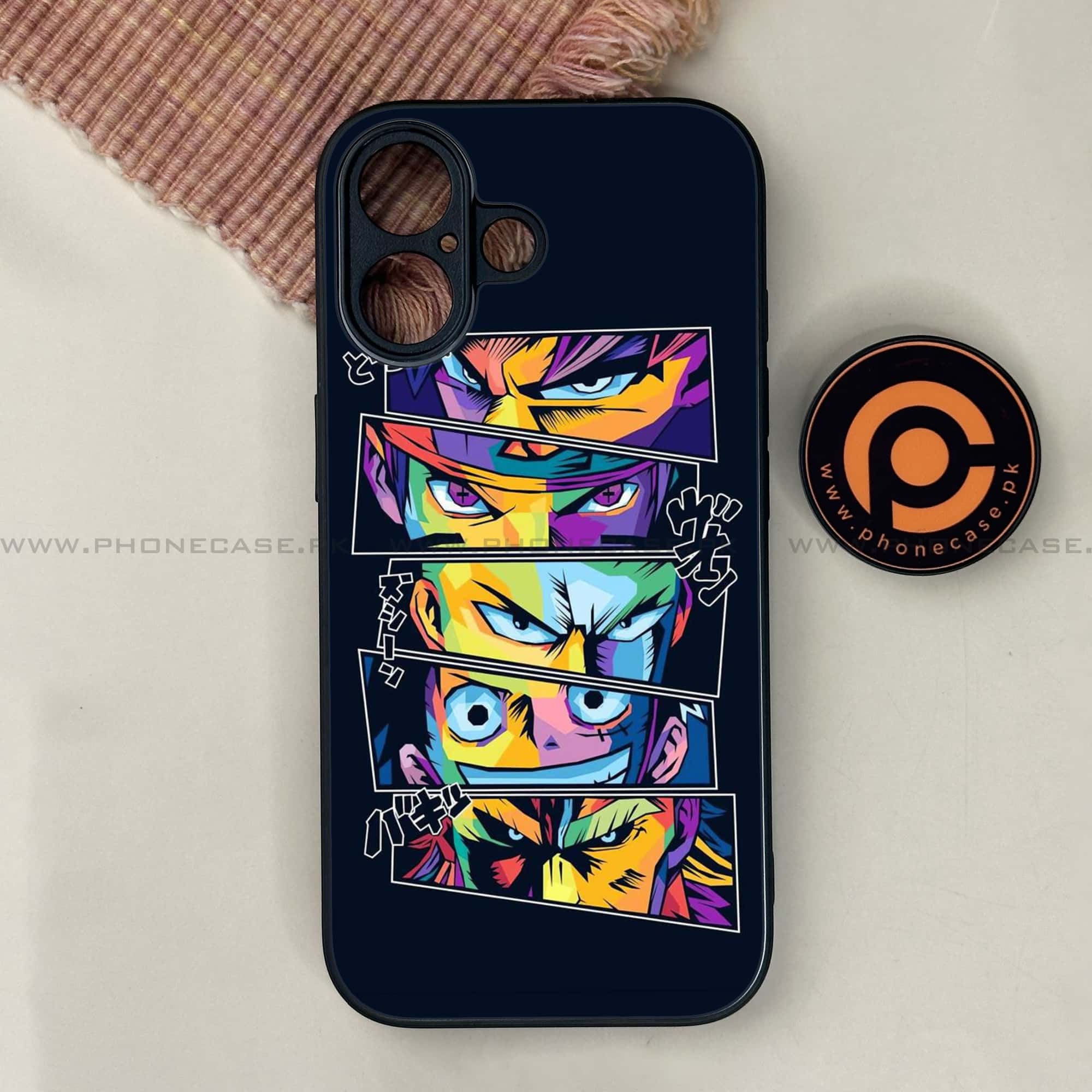 iPhone 17 - Anime 2.0 Series - Premium Printed Glass soft Bumper shock Proof Case