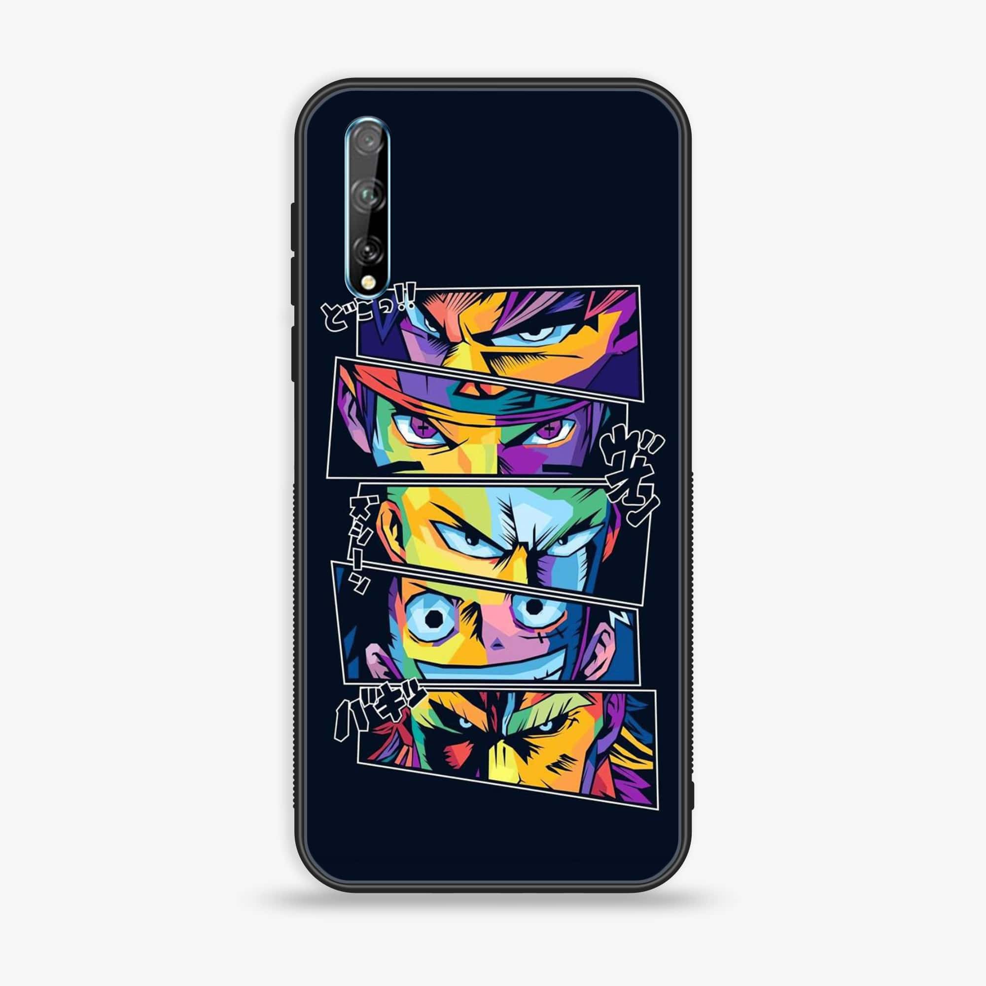 Huawei Y8p - Anime 2.0 Series - Premium Printed Glass soft Bumper shock Proof Case