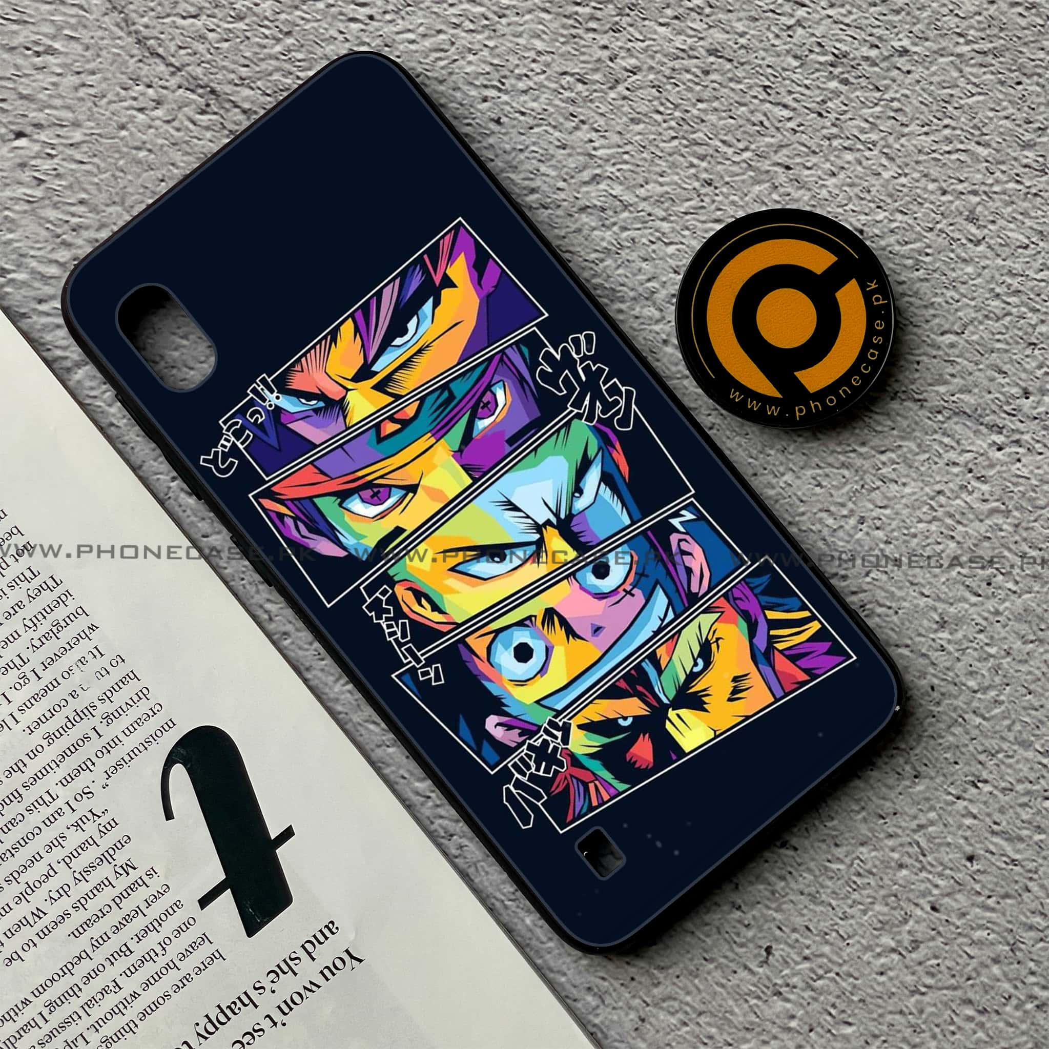 Samsung Galaxy A10 - Anime 2.0 Series - Premium Printed Glass soft Bumper shock Proof Case