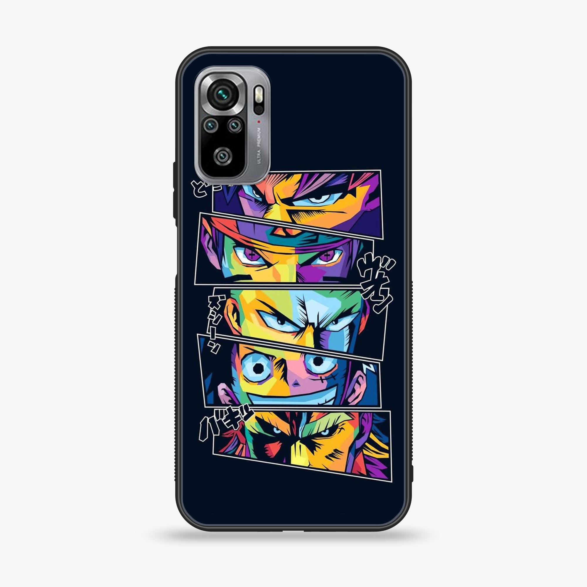 Xiaomi Redmi Note 10S- Anime 2.0 Series - Premium Printed Glass soft Bumper shock Proof Case