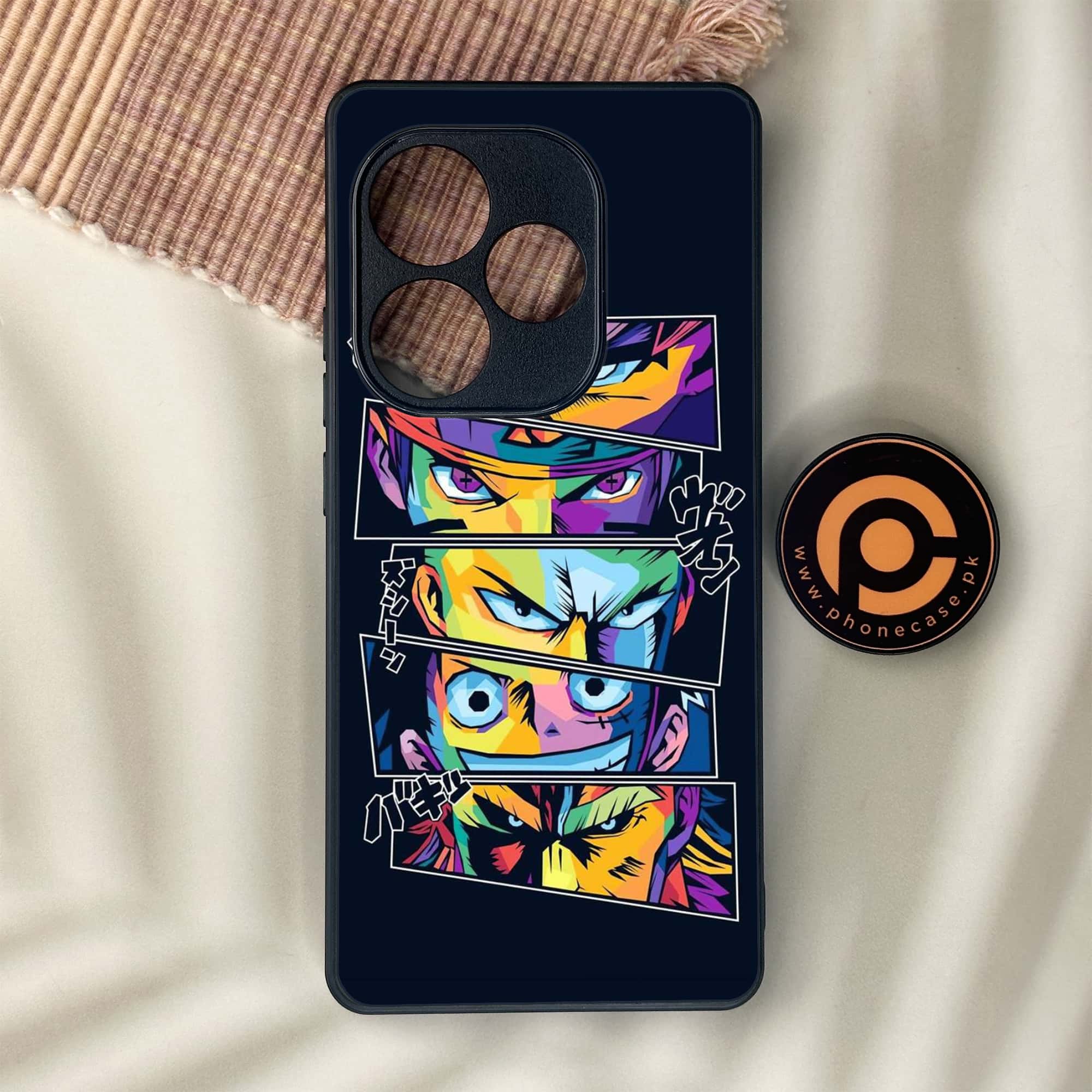 Realme GT 6 - Anime 2.0 Series - Premium Metal Printed soft Bumper shock Proof Case