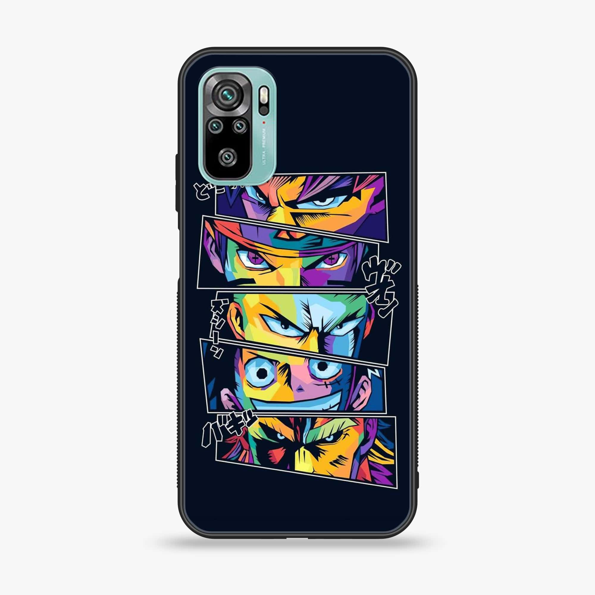 Xiaomi Redmi Note 10 - Anime 2.0 Series - Premium Printed Glass soft Bumper shock Proof Case