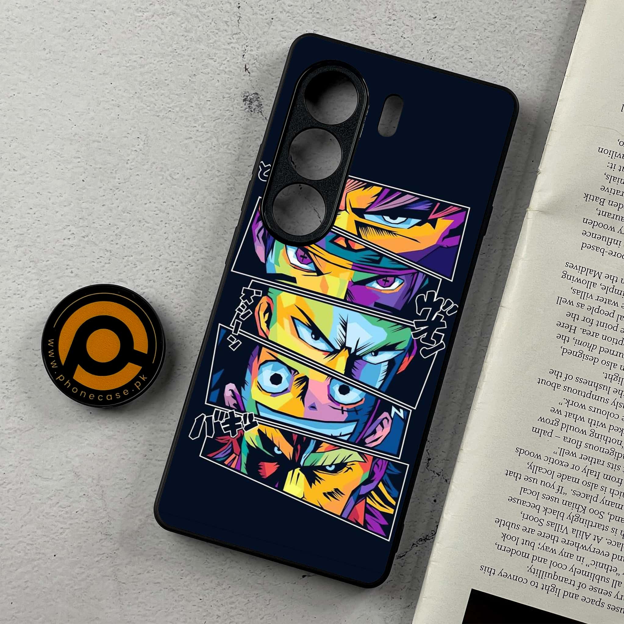 Tecno Camon 40 Pro - Anime 2.0 Series - Premium Metal Printed Soft Bumper Shockproof Case