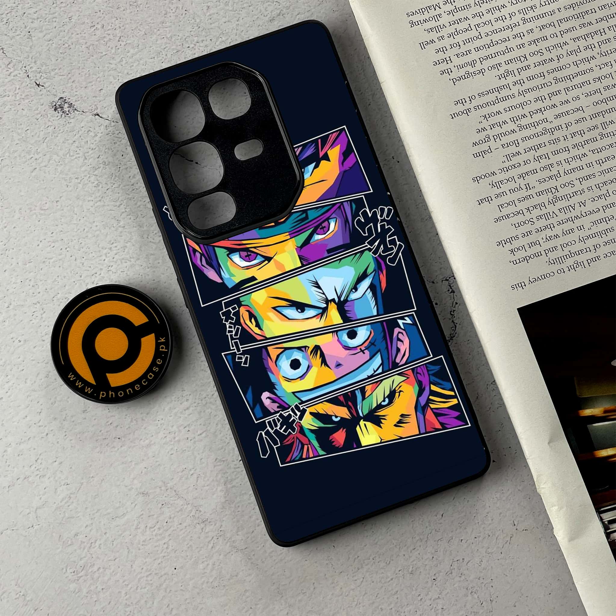 Infinix Note 50 Pro Plus - Anime 2.0 Series - Premium Metal Printed Soft Bumper Shockproof Case