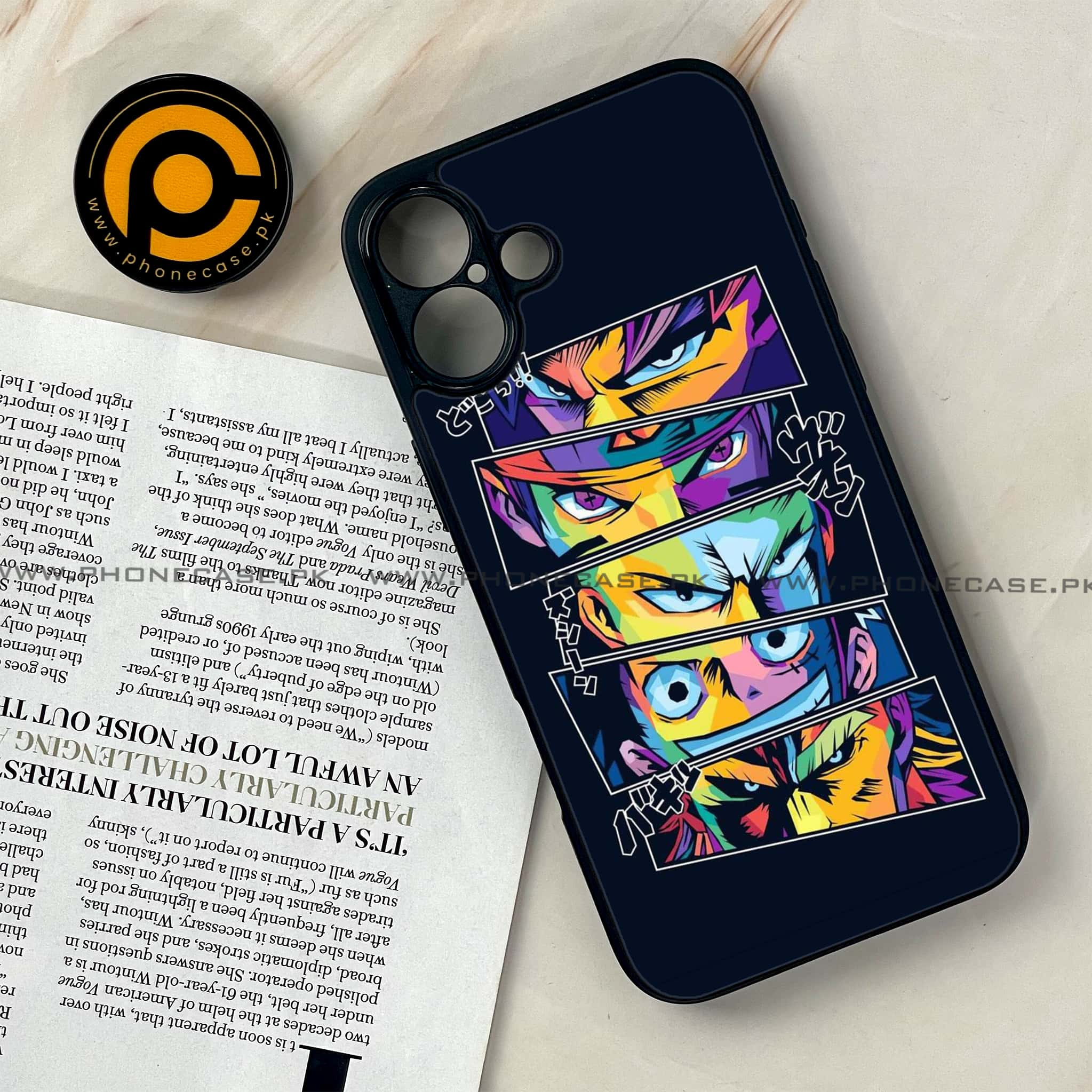 iPhone 16 Plus - Anime 2.0 Series - Premium Printed Glass soft Bumper shock Proof Case