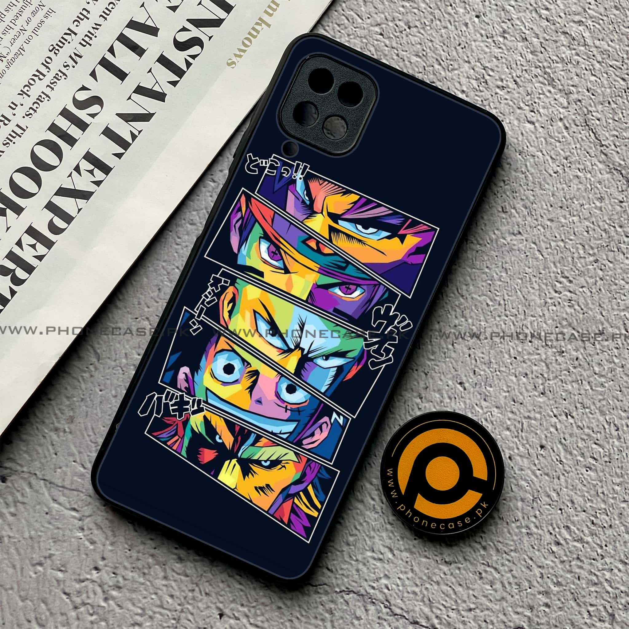 Samsung Galaxy A12 / A12 Nacho - Anime 2.0 Series - Premium Printed Glass soft Bumper shock Proof Case