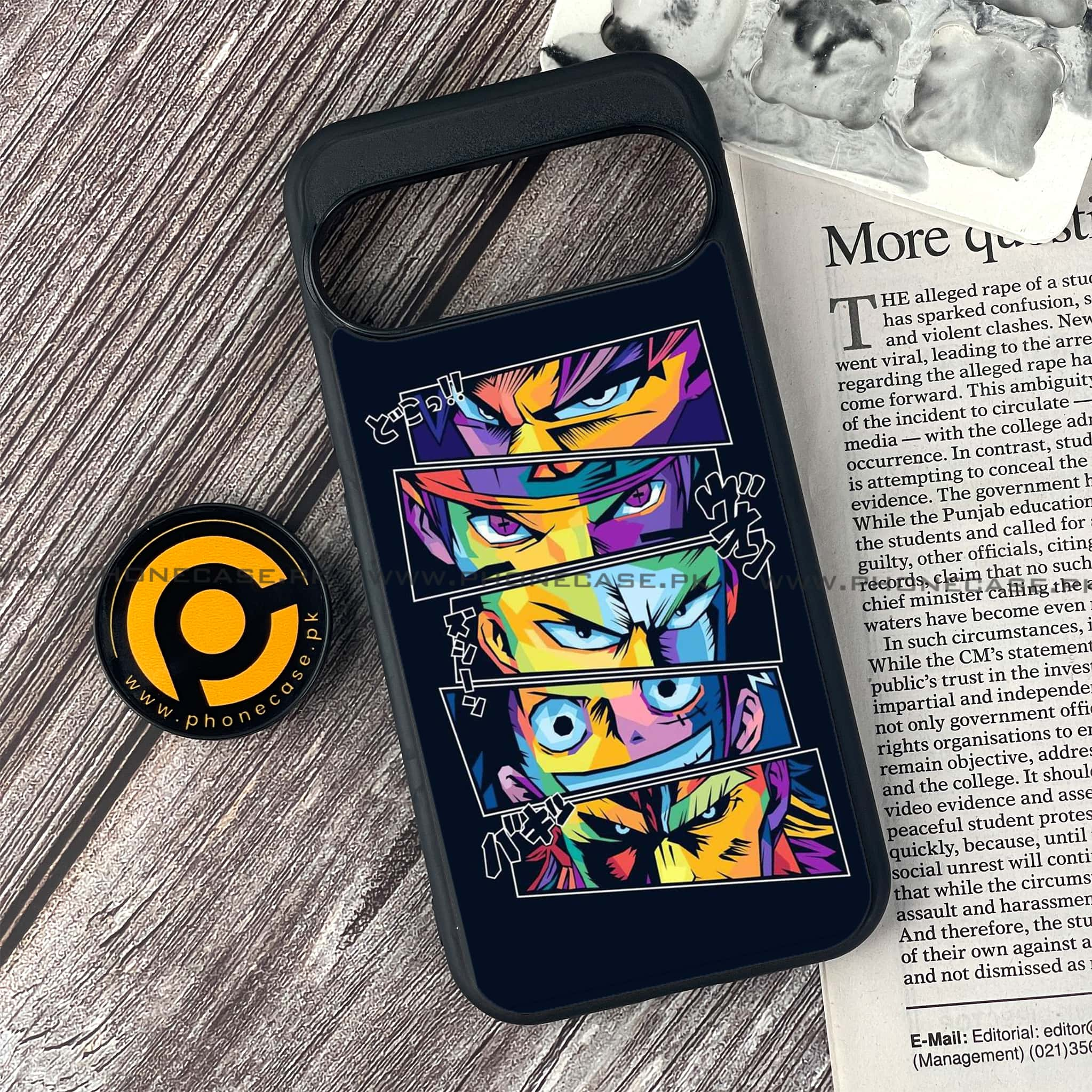 Google Pixel 9 Pro - Anime 2.0 Series - Premium Printed Glass soft Bumper shock Proof Case