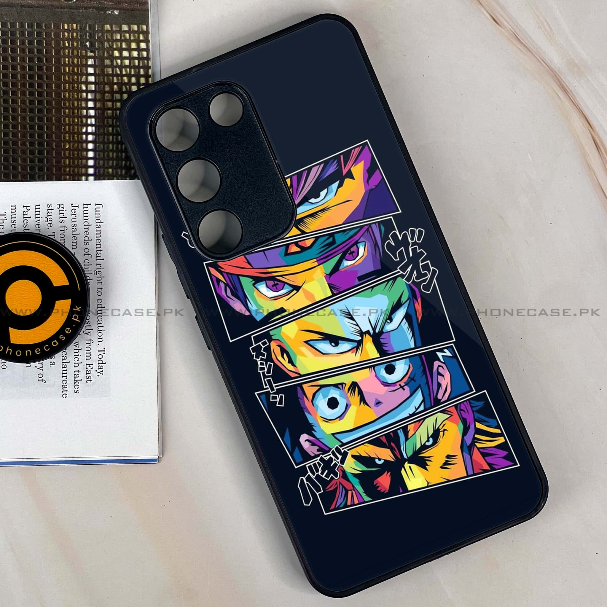 Vivo Y100 -  Anime 2.0 Series - Premium Printed Glass soft Bumper shock Proof Case