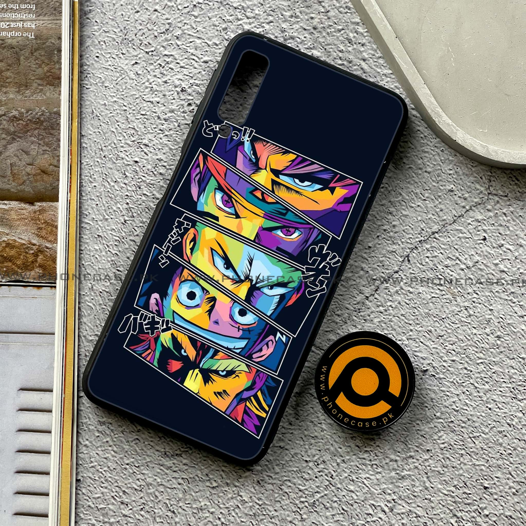 Galaxy A7 2018 - Anime 2.0 Series - Premium Printed Metal soft Bumper shock Proof Case