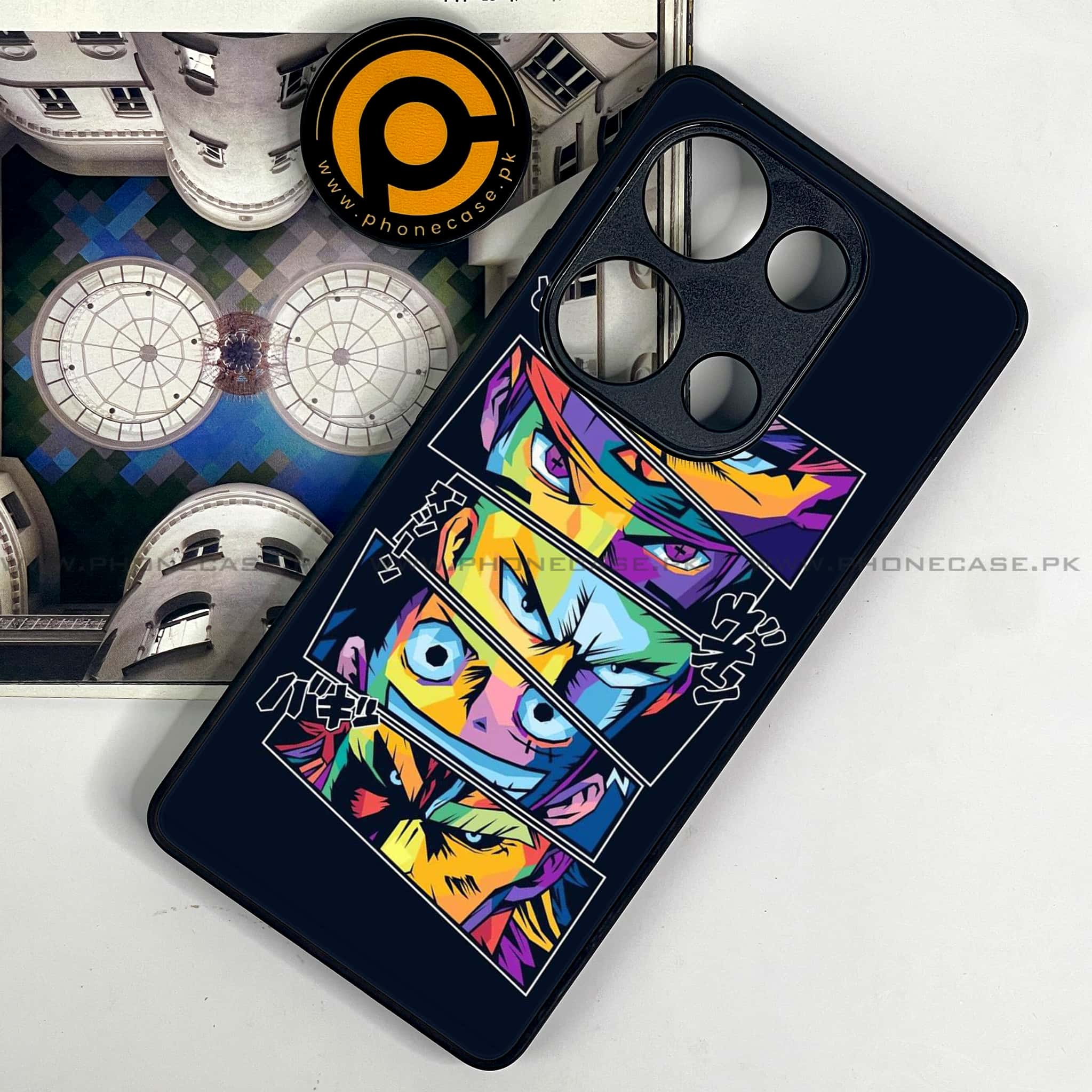 Redmi Note 13 Pro 4G - Anime 2.0 Series - Premium Metal Printed soft Bumper shock Proof Case
