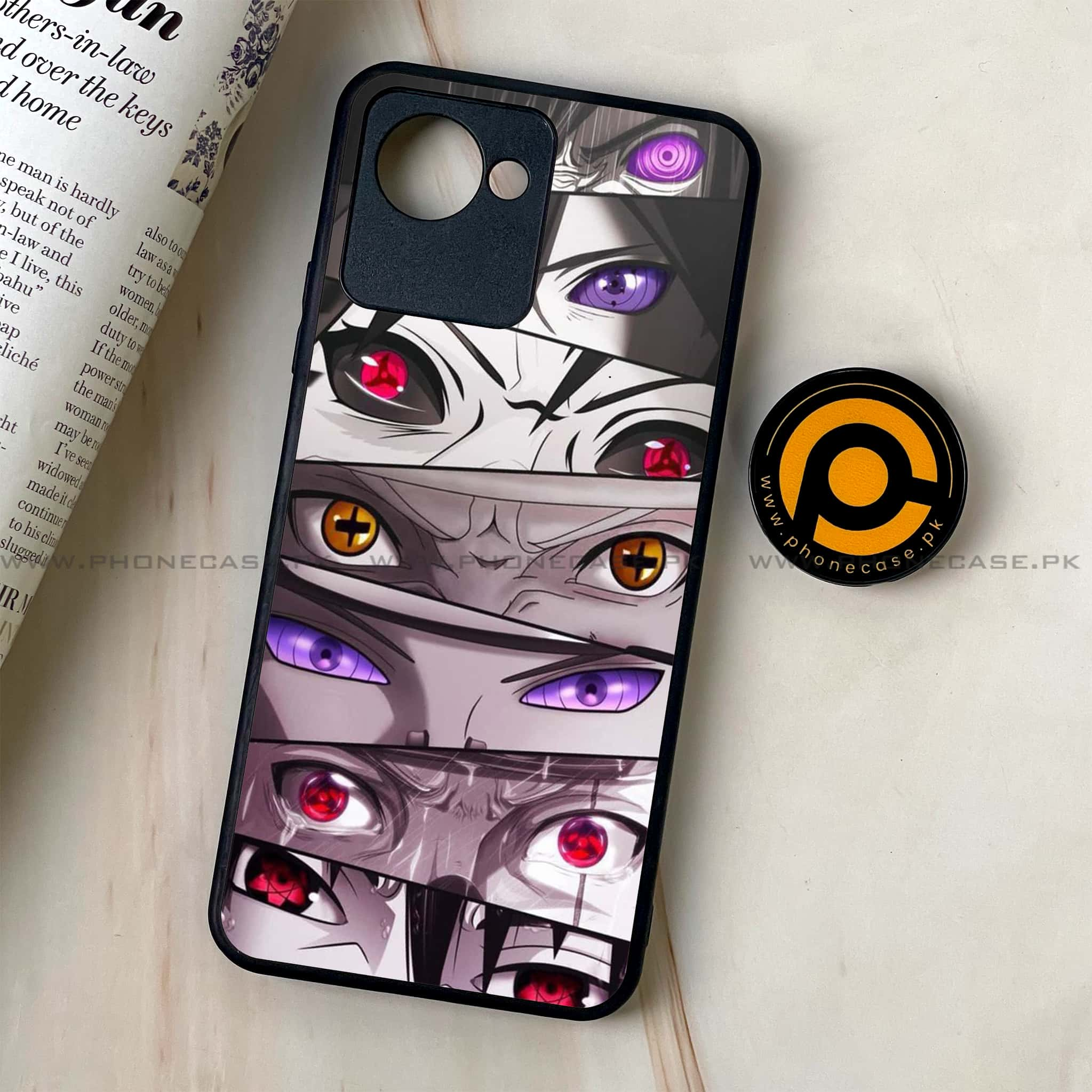 Realme C30 - Anime 2.0 Series - Premium Printed Glass soft Bumper shock Proof Case