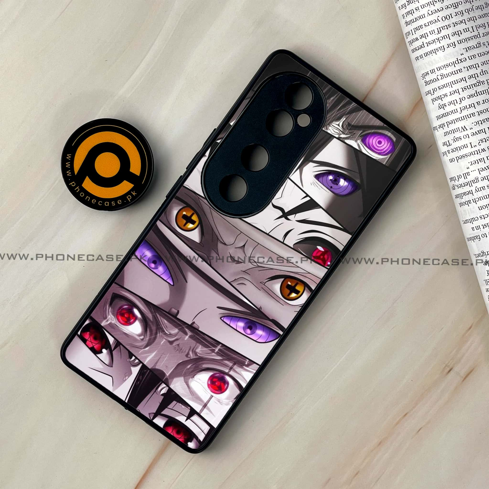 Vivo V40 - Anime 2.0 Series - Premium Printed Glass soft Bumper shock Proof Case