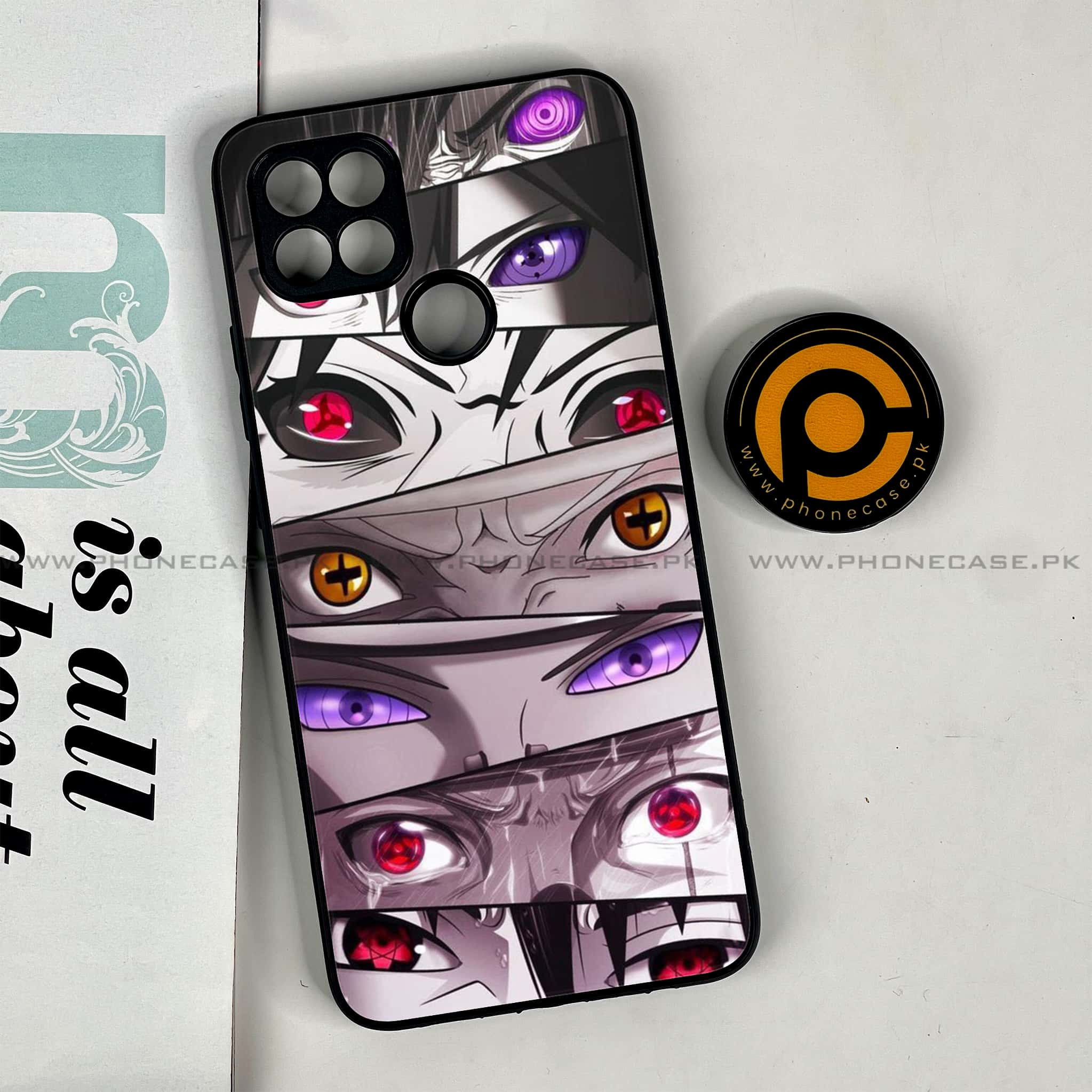 Oppo A15s - Anime 2.0 Series - Premium Printed Glass soft Bumper shock Proof Case