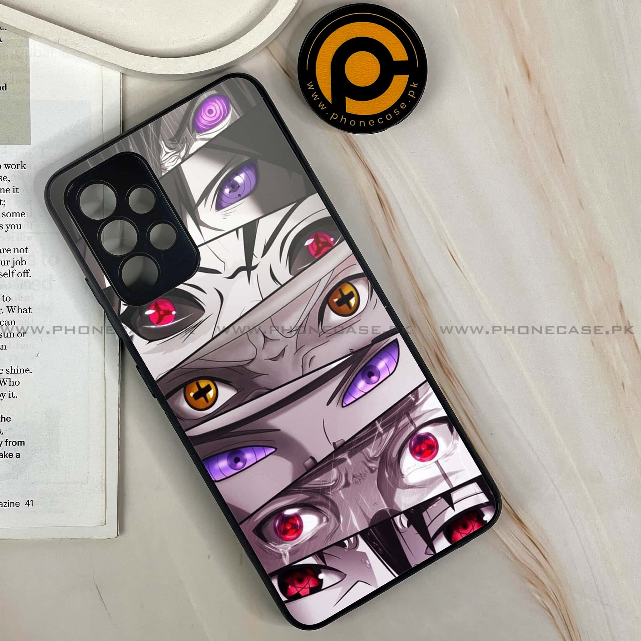 Galaxy A32 - Anime 2.0 Series - Premium Printed Glass soft Bumper shock Proof Case