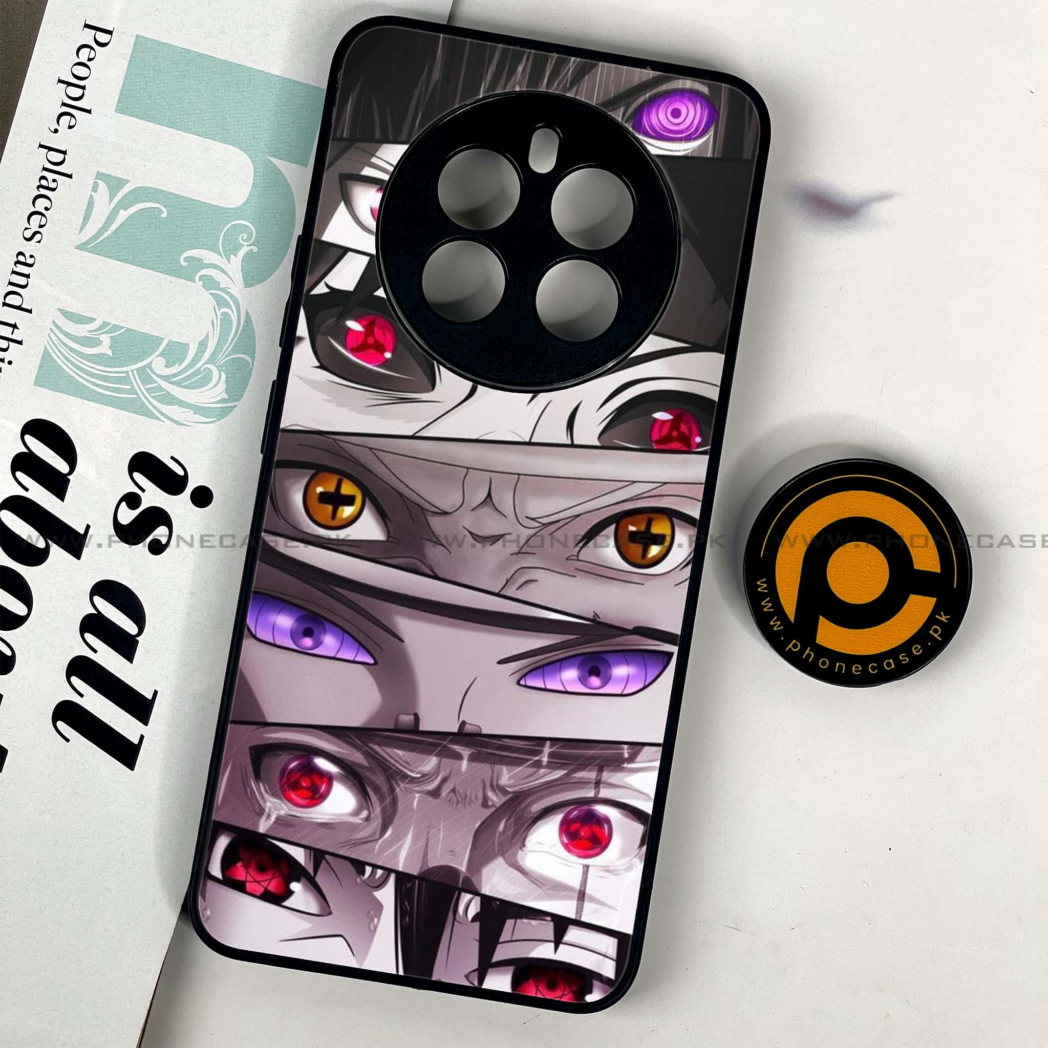 Realme 12 - Anime 2.0 Series - Premium Printed Glass soft Bumper shock Proof Case