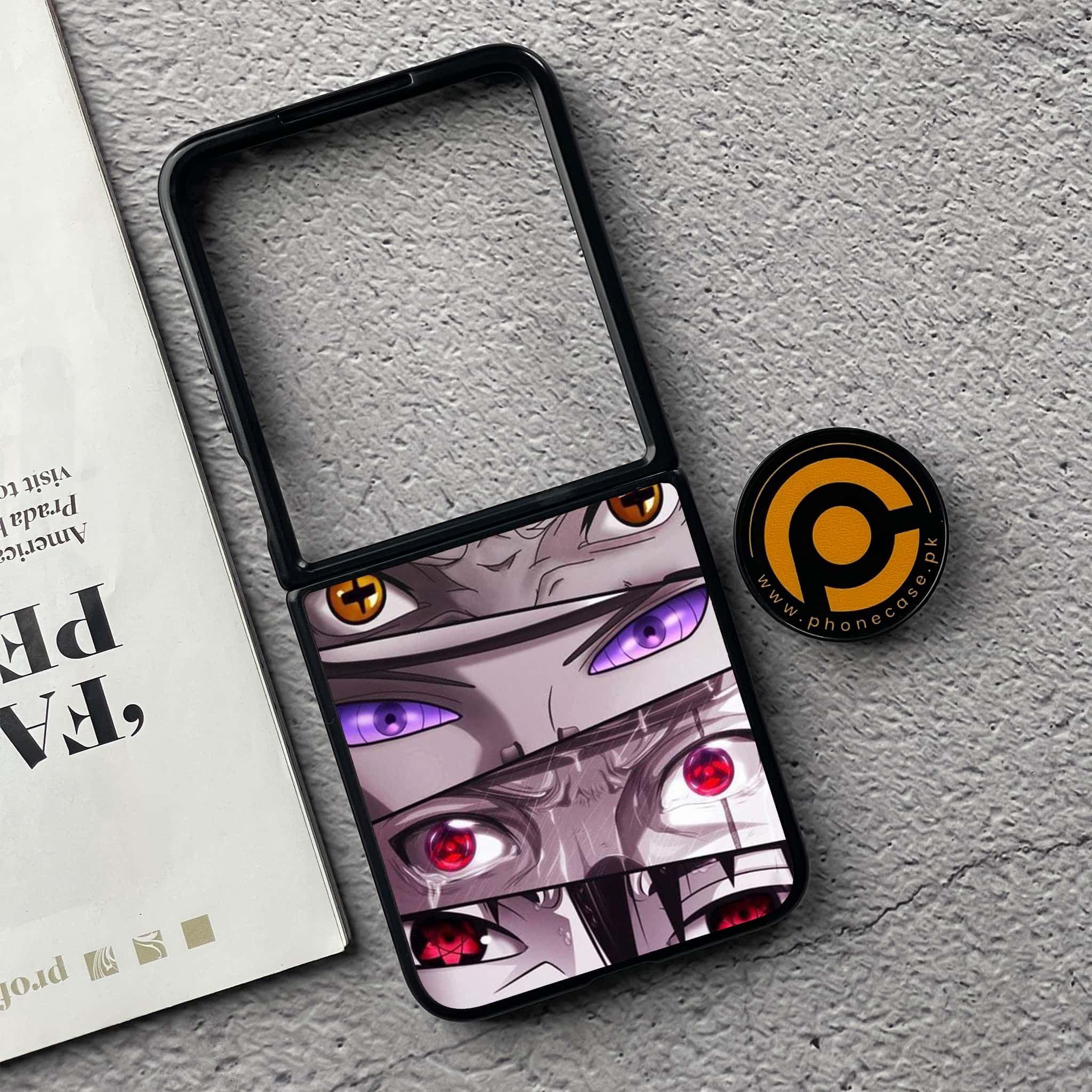 Xiaomi Mix Flip - Anime 2.0 Series - Premium Printed Glass soft Bumper shock Proof Case