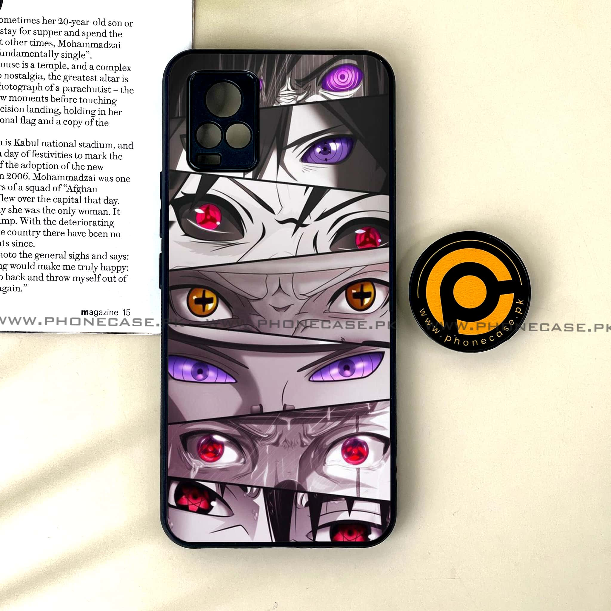 Vivo V20 - Anime 2.0 Series - Premium Printed Glass soft Bumper shock Proof Case