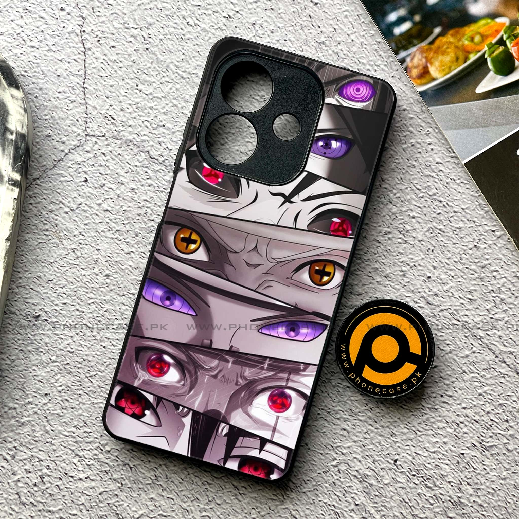 Oppo A3x - Anime 2.0 Series - Premium Printed Glass soft Bumper shock Proof Case