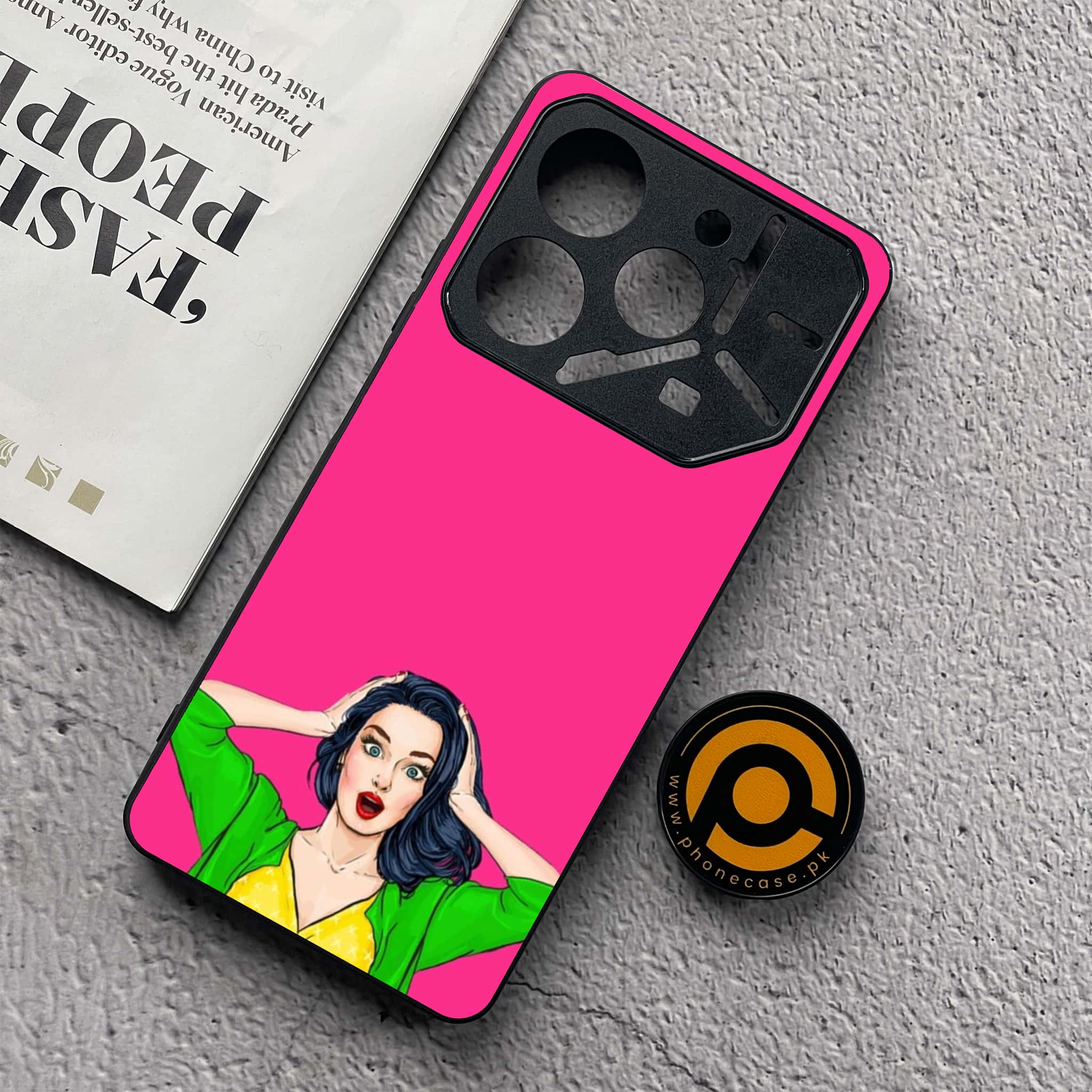 Tecno Pova 6 Neo - Anime Girls Series - Premium Printed Glass soft Bumper shock Proof Case