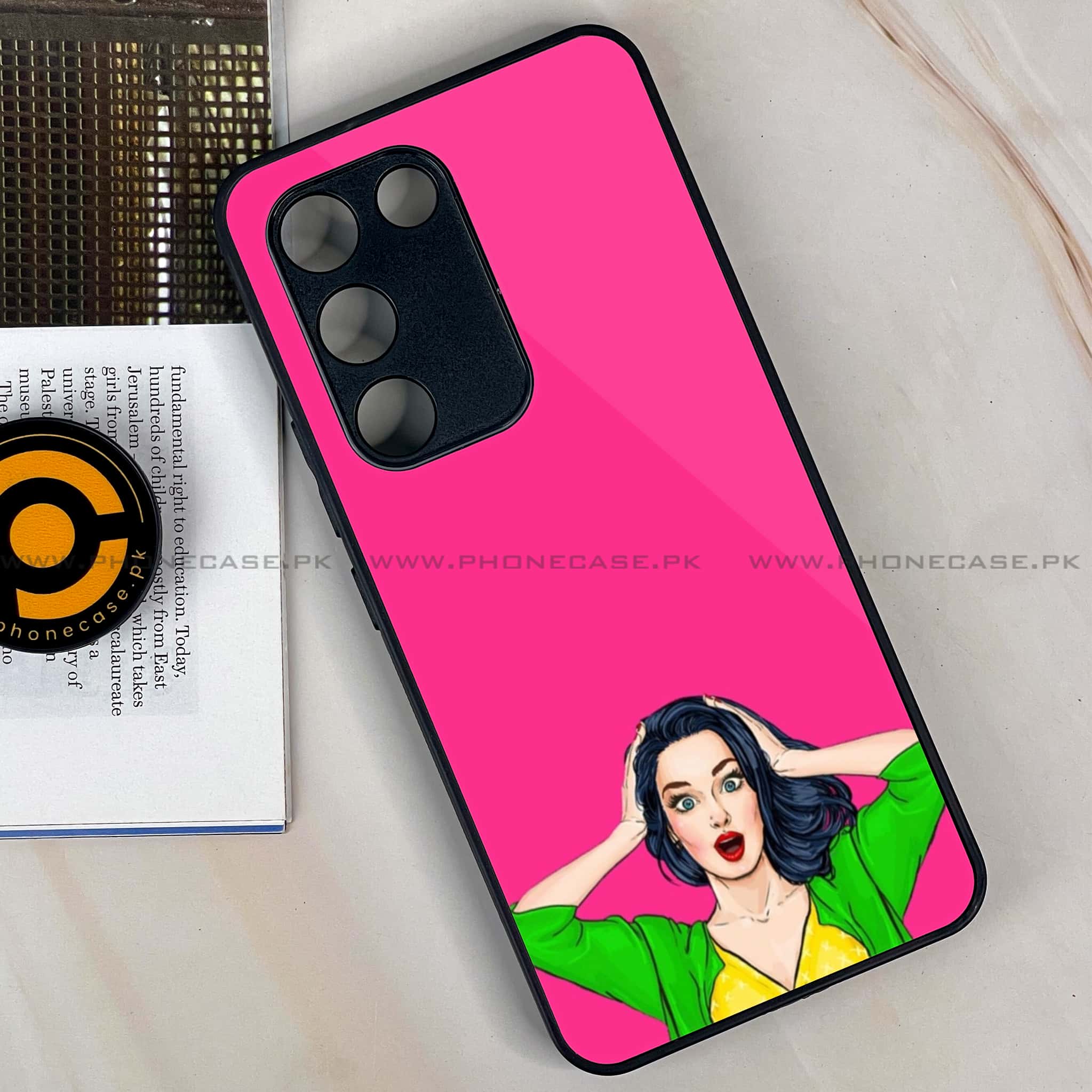 Vivo Y200e -  Anime Girls Series - Premium Metal Printed soft Bumper shock Proof Case