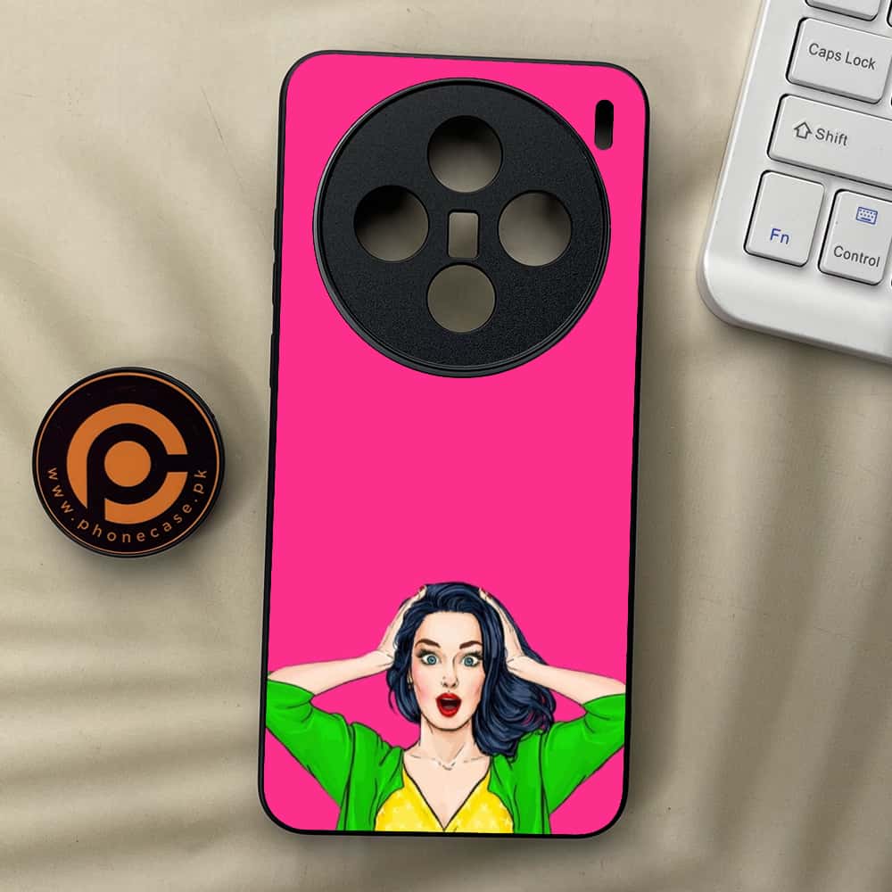 Vivo X200 - Anime Girls Series - Premium Metal  Printed soft Bumper shock Proof Case
