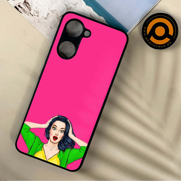 Vivo Y03 - Anime Girls Design 10- Premium Printed Metal soft Bumper shock Proof Case CS-48863