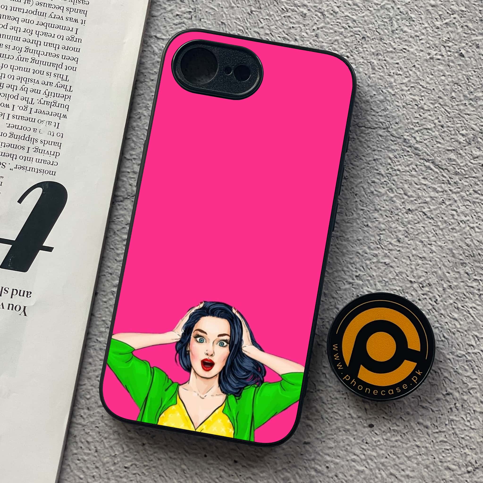 iPhone 16e - Anime Girls Series - Premium Metal  Printed soft Bumper shock Proof Case