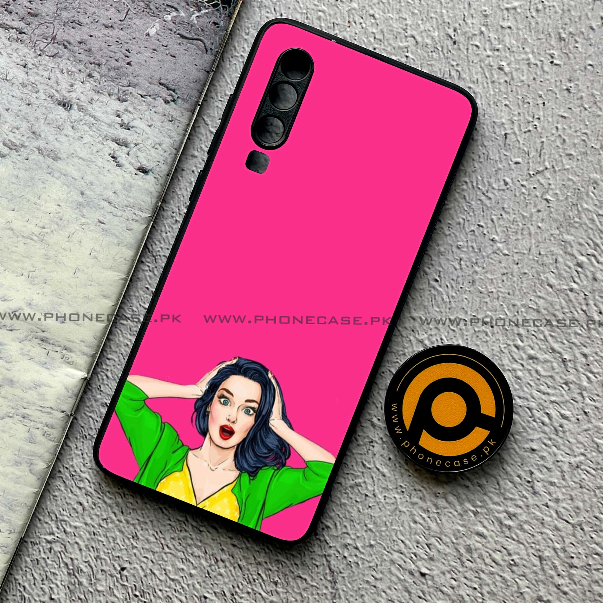 Huawei P30 - Anime Girls Series - Premium Printed Glass soft Bumper shock Proof Case