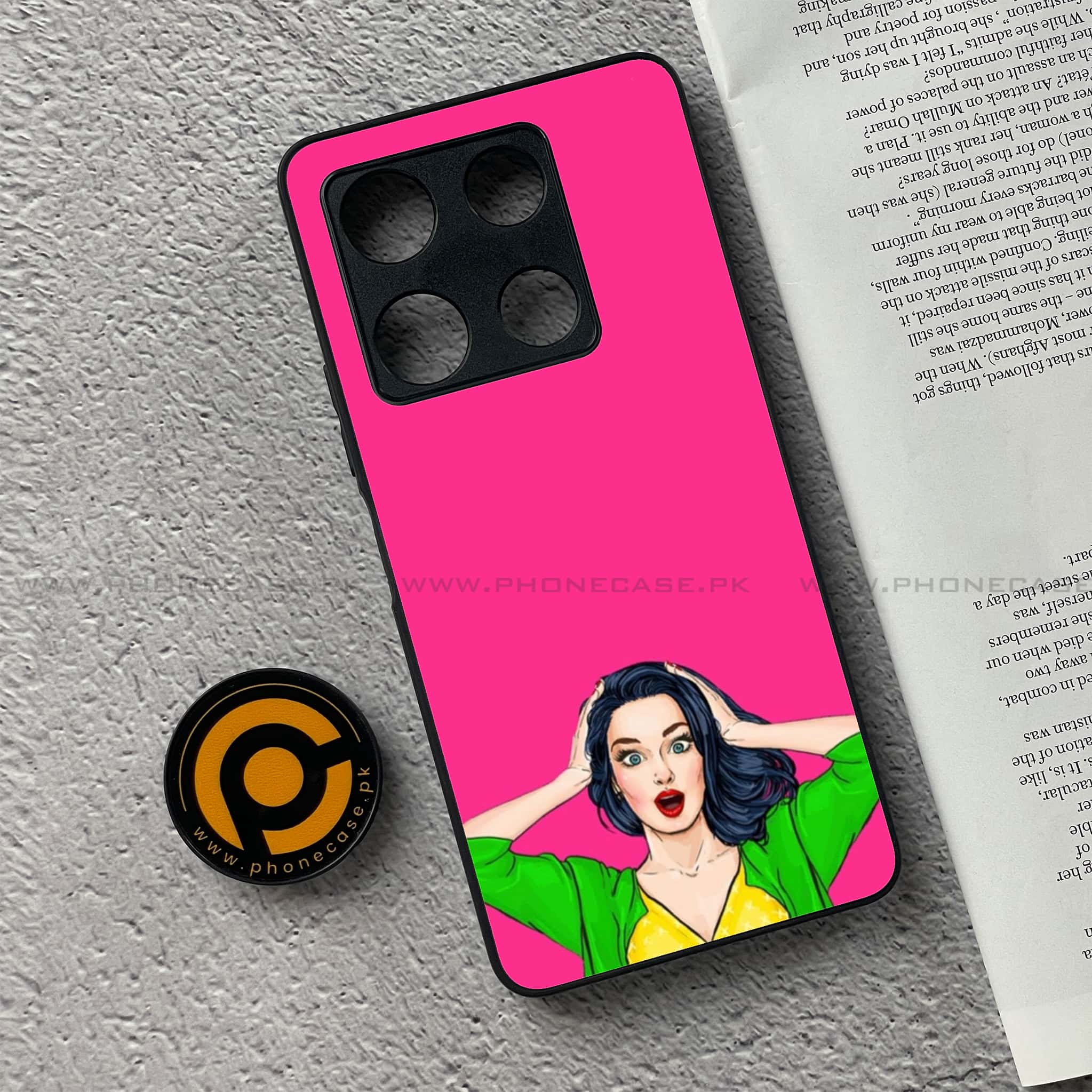 Infinix Note 30 Pro - Anime Girls Series - Premium Metal Printed soft Bumper shock Proof Case