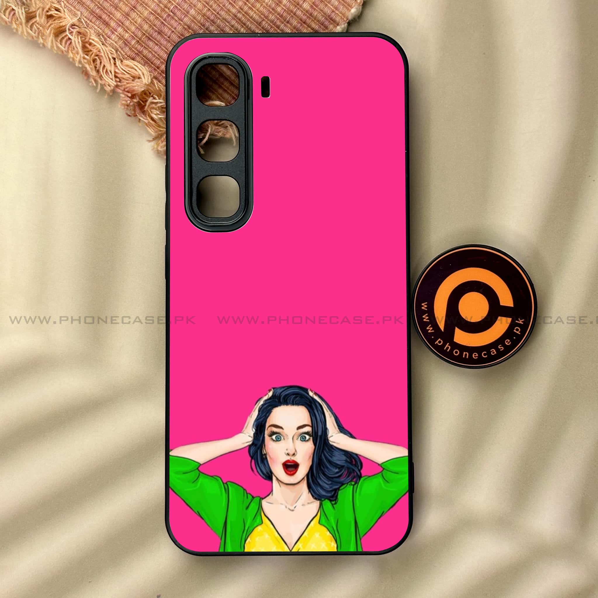 Infinix Hot 60 Pro Plus - Anime Girls Series - Premium Metal Printed soft Bumper shock Proof Case