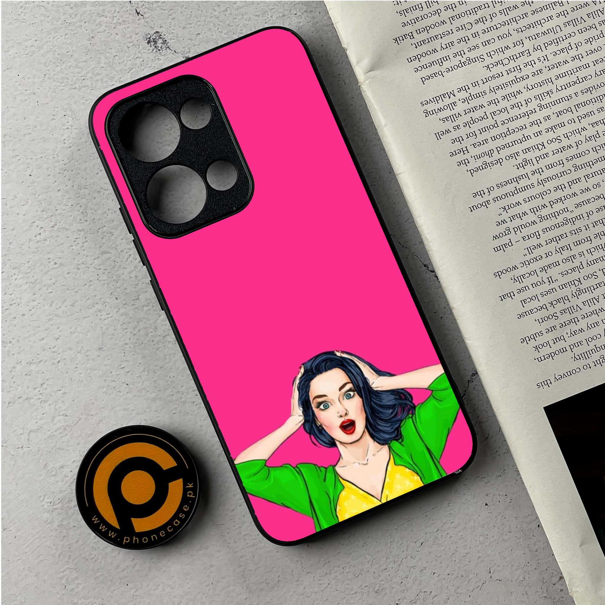 Oppo Reno 13 - Anime Girls Series - Premium Metal Printed Soft Bumper Shockproof Case
