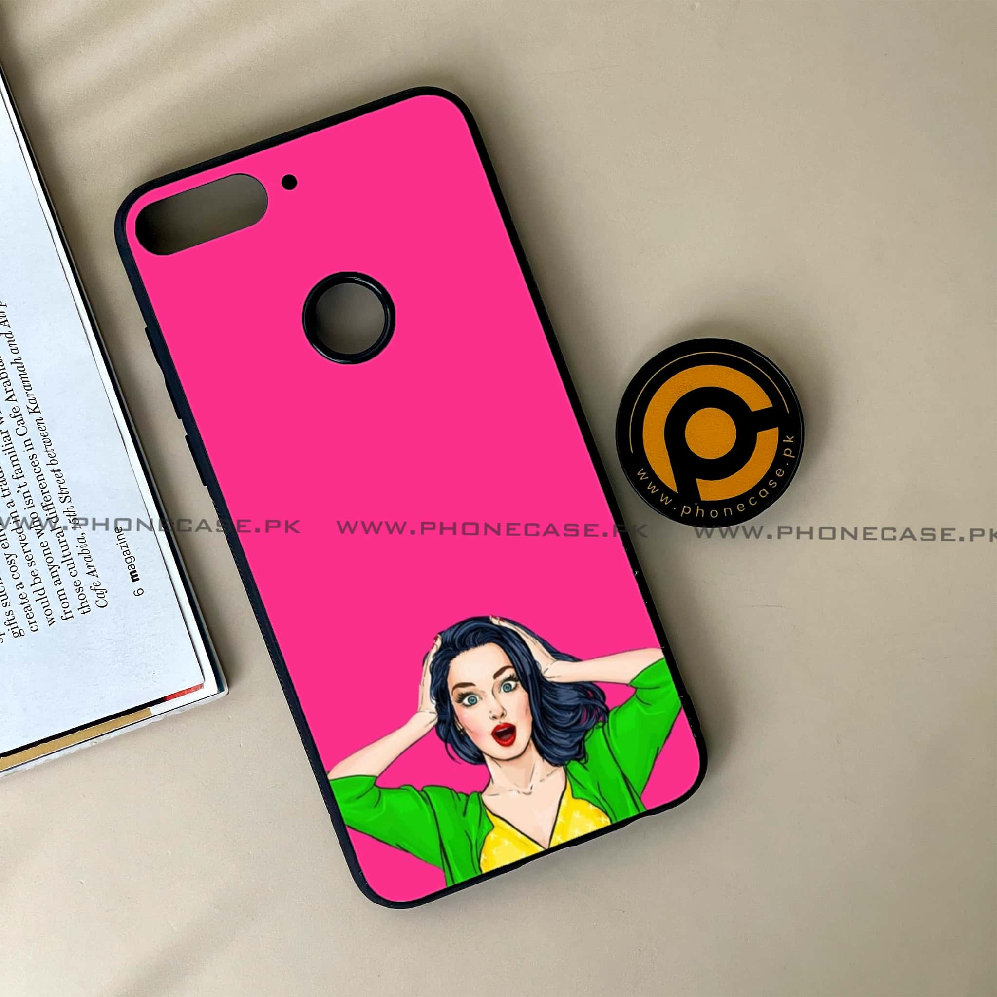 Huawei Y7 Prime (2018) - Anime Girls Series - Premium Printed Glass soft Bumper shock Proof Case