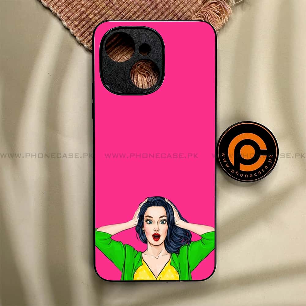 Tecno Spark 40C - Anime Girls Series - Premium Metal Printed soft Bumper shock Proof Case