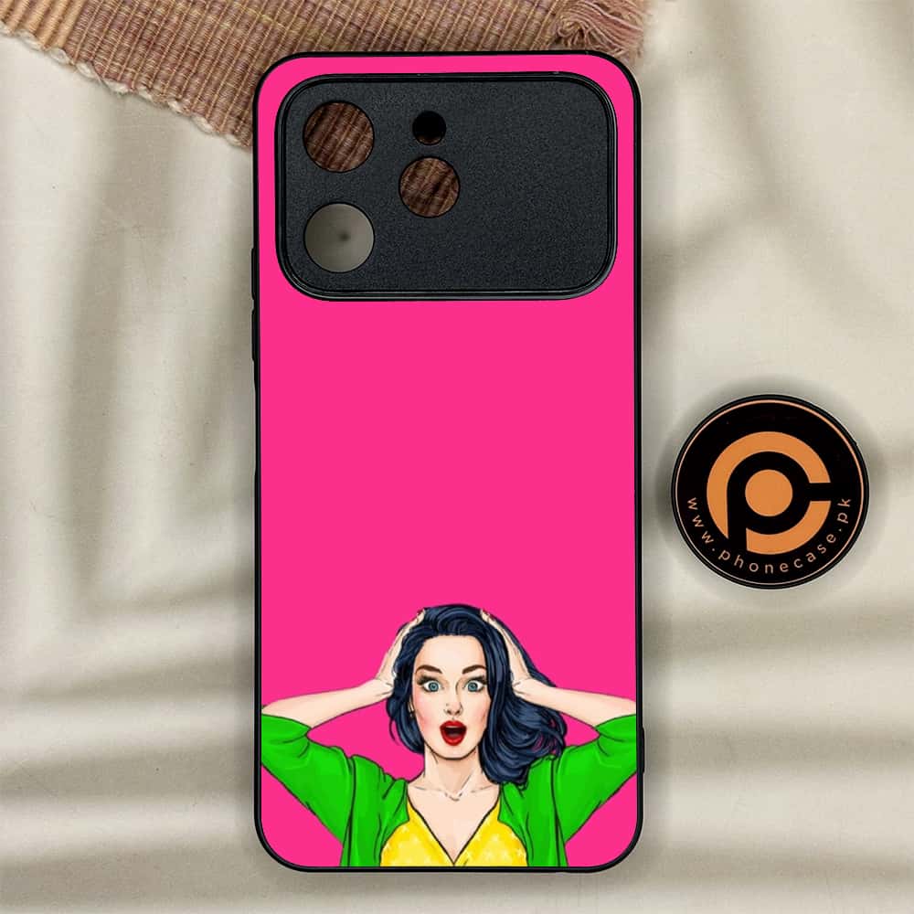 Tecno Spark 40 - Anime Girls Series - Premium Metal Printed soft Bumper shock Proof Case