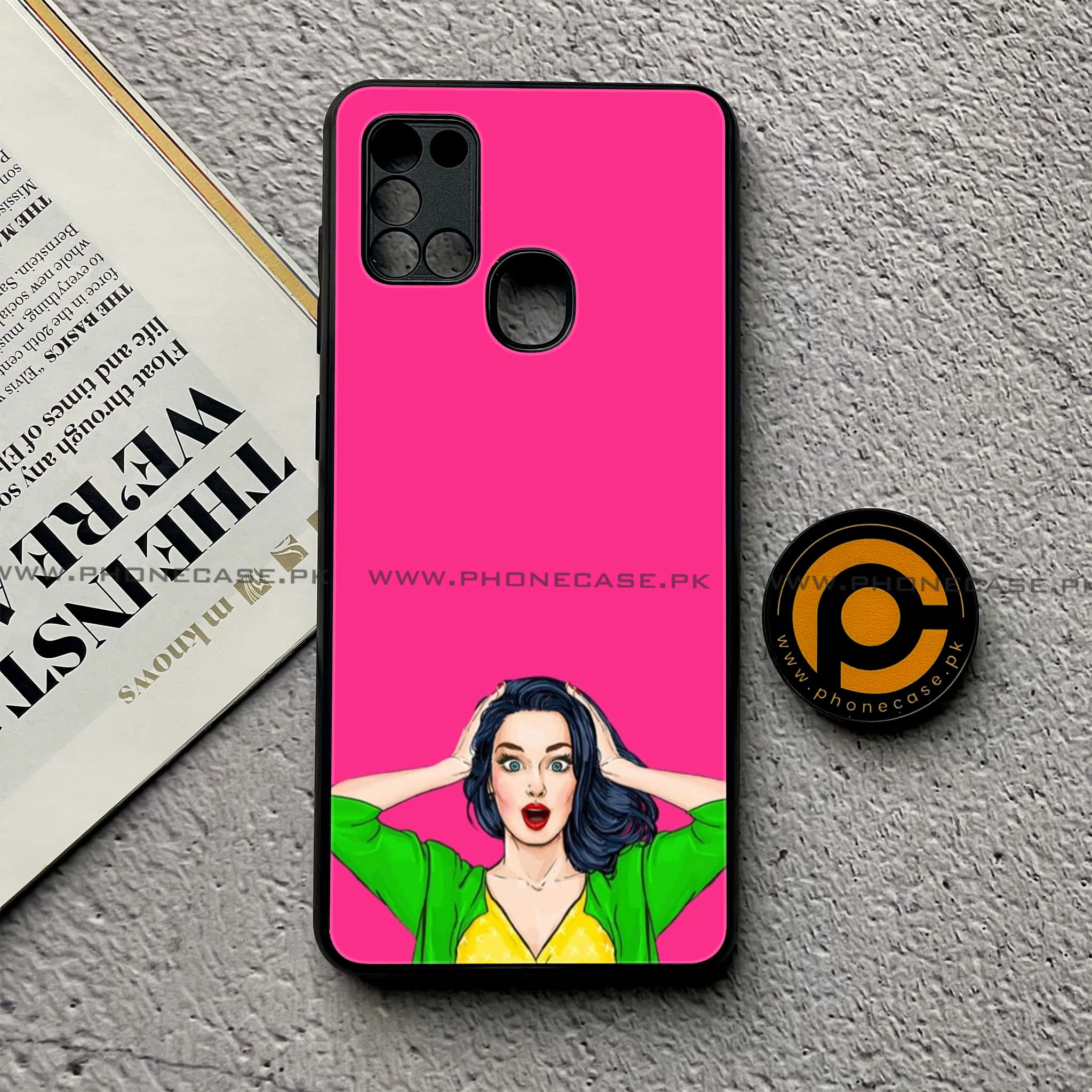 Samsung Galaxy A21s - Anime Girls Series - Premium Printed Glass soft Bumper shock Proof Case