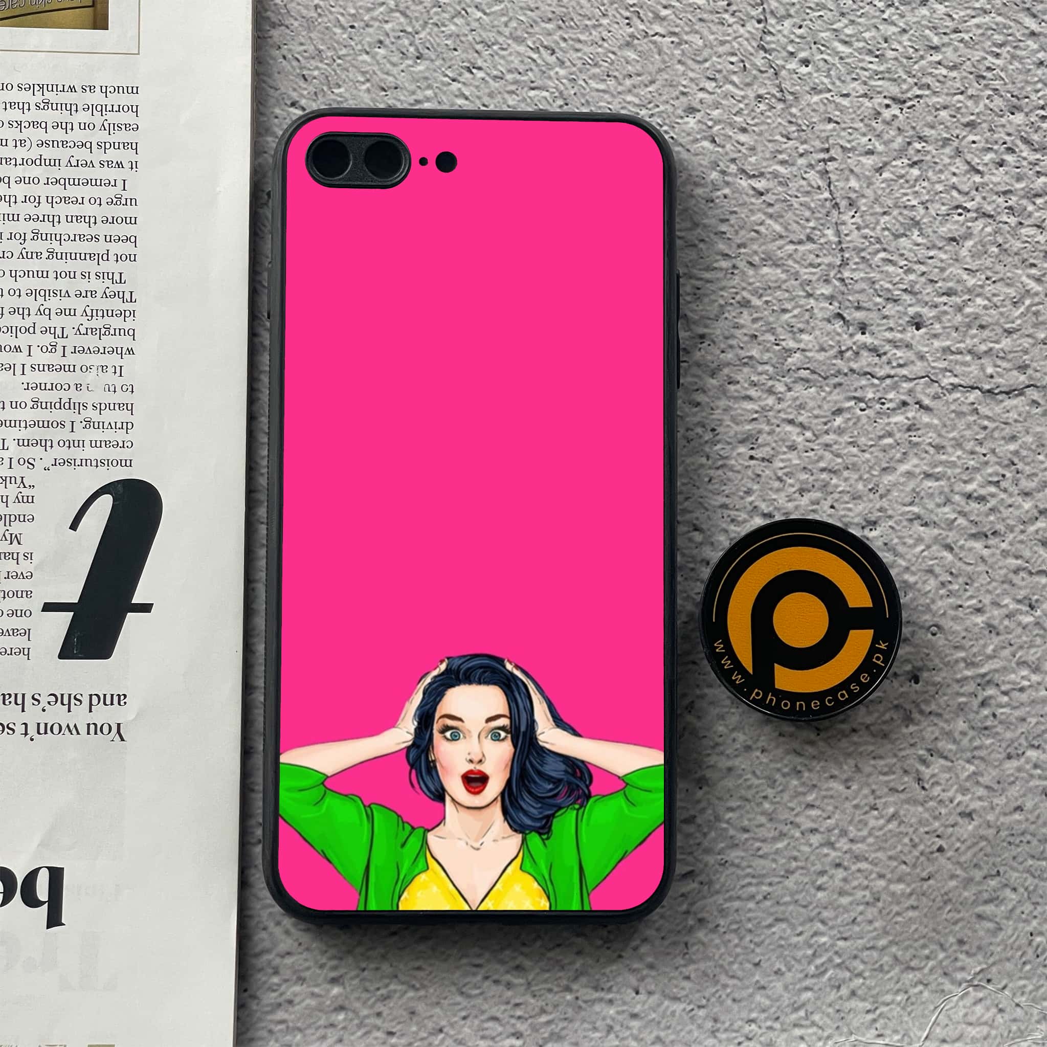 iPhone 7 Plus/ 8 Plus - Anime Girls Series - Premium Metal Printed soft Bumper shock Proof Case