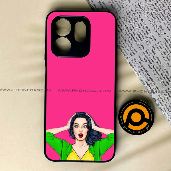 Infinix Hot 50i /Smart 9/Smart 9 HD - Anime Girls  Design 10  - Premium Metal Printed soft Bumper shock Proof Case  CS-31610