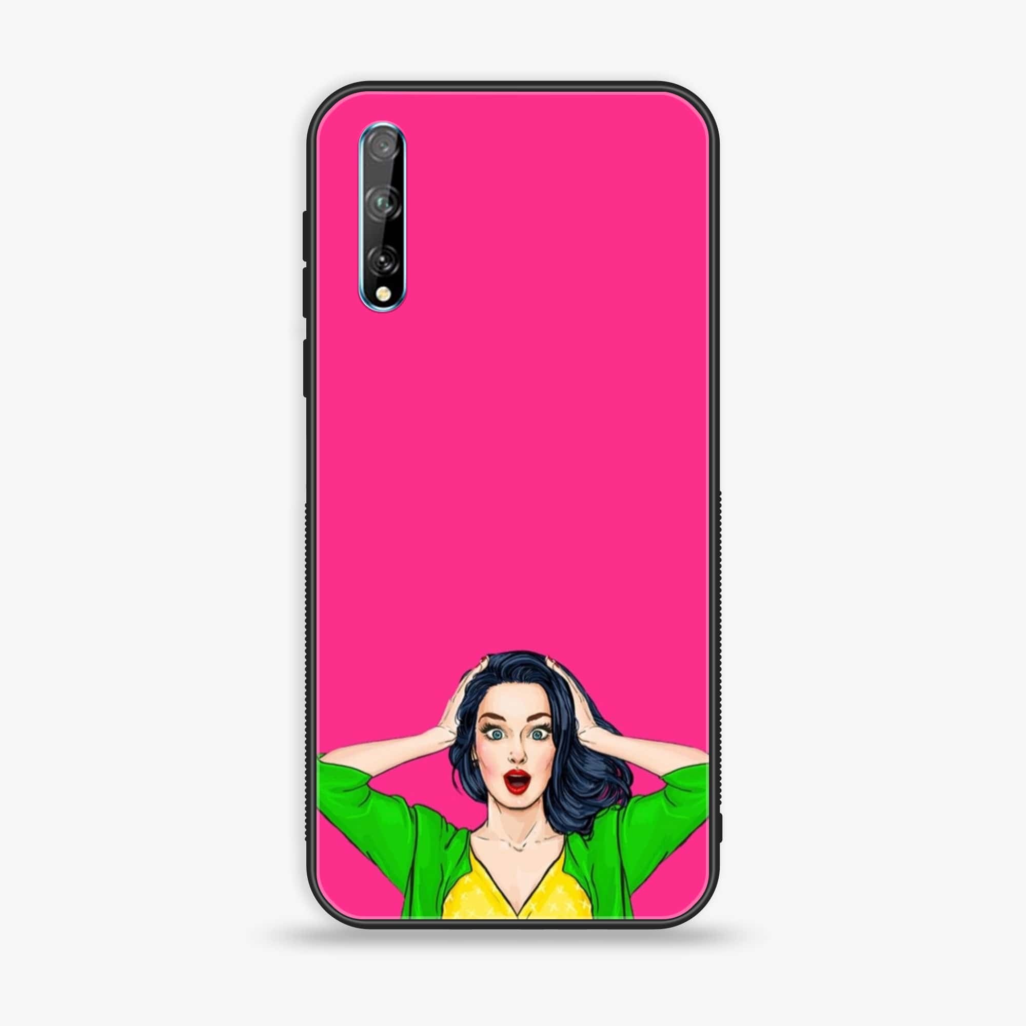 Huawei Y8p - Anime Girls Series - Premium Printed Glass soft Bumper shock Proof Case