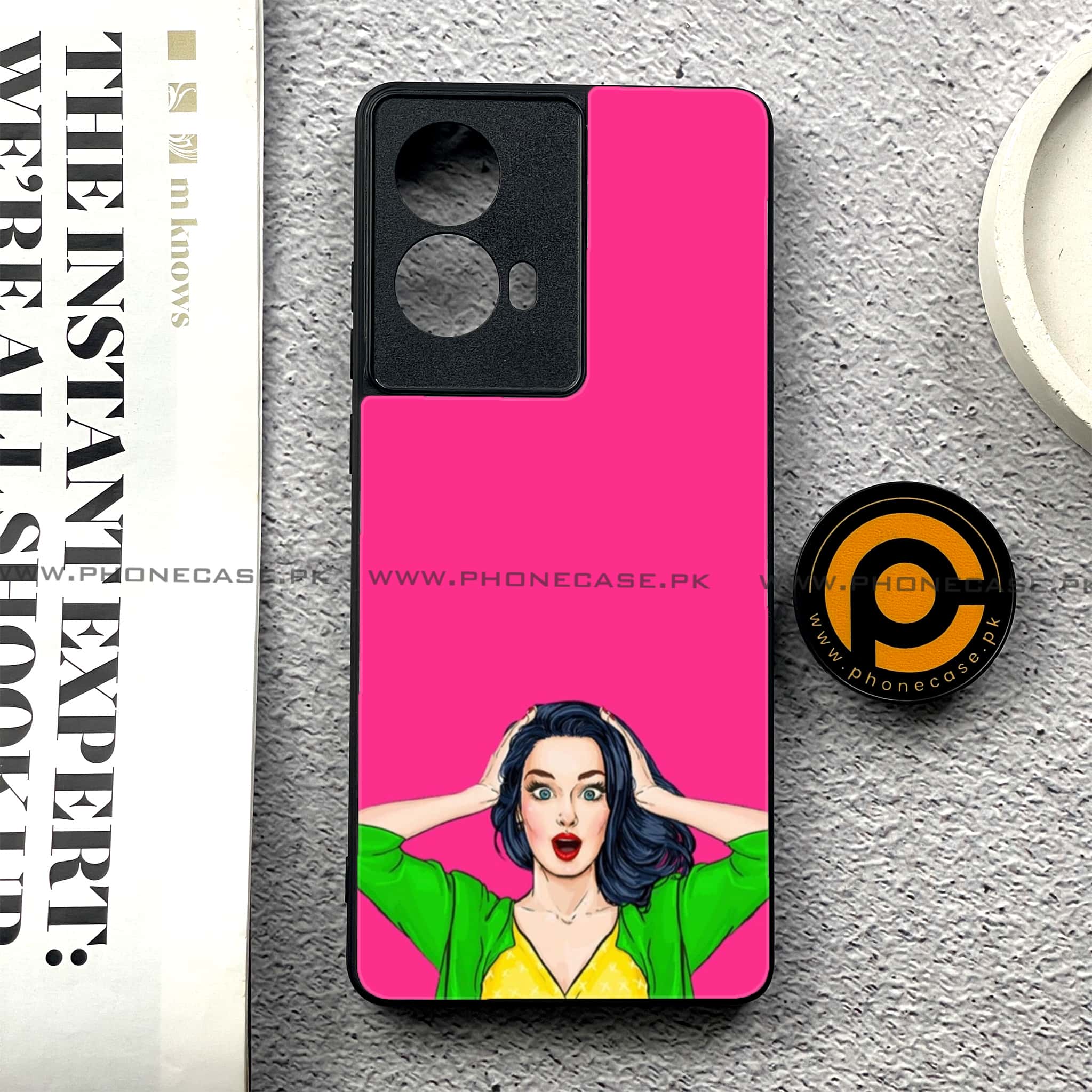 Moto G85 - Anime Girls Series - Premium Printed Glass soft Bumper shock Proof Case