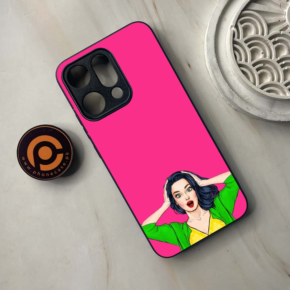 Oppo Reno 14 5G - Anime Girls Series - Premium Metal Printed soft Bumper shock Proof Case