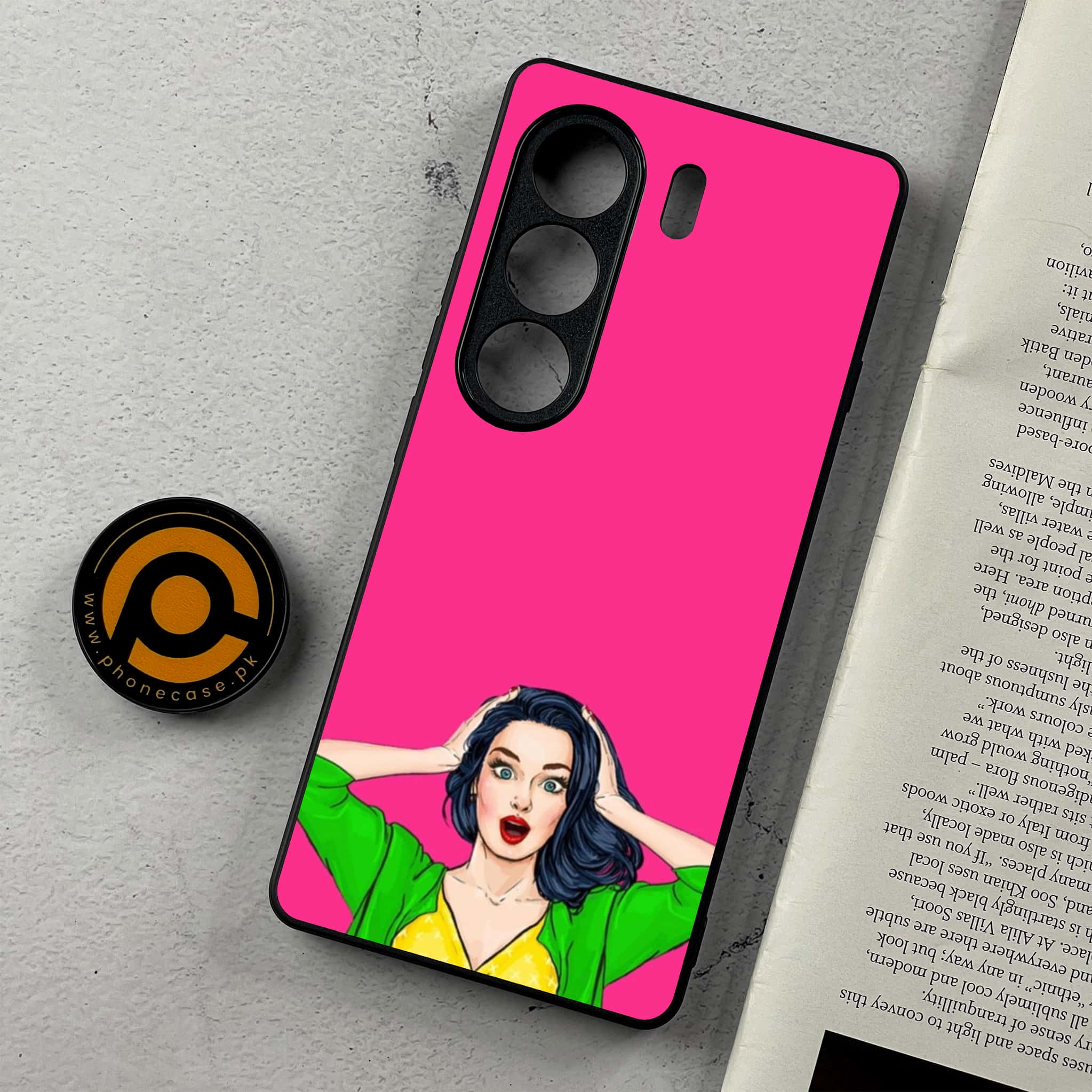Tecno Camon 40 - Anime Girls Series - Premium Metal Printed Soft Bumper Shockproof Case