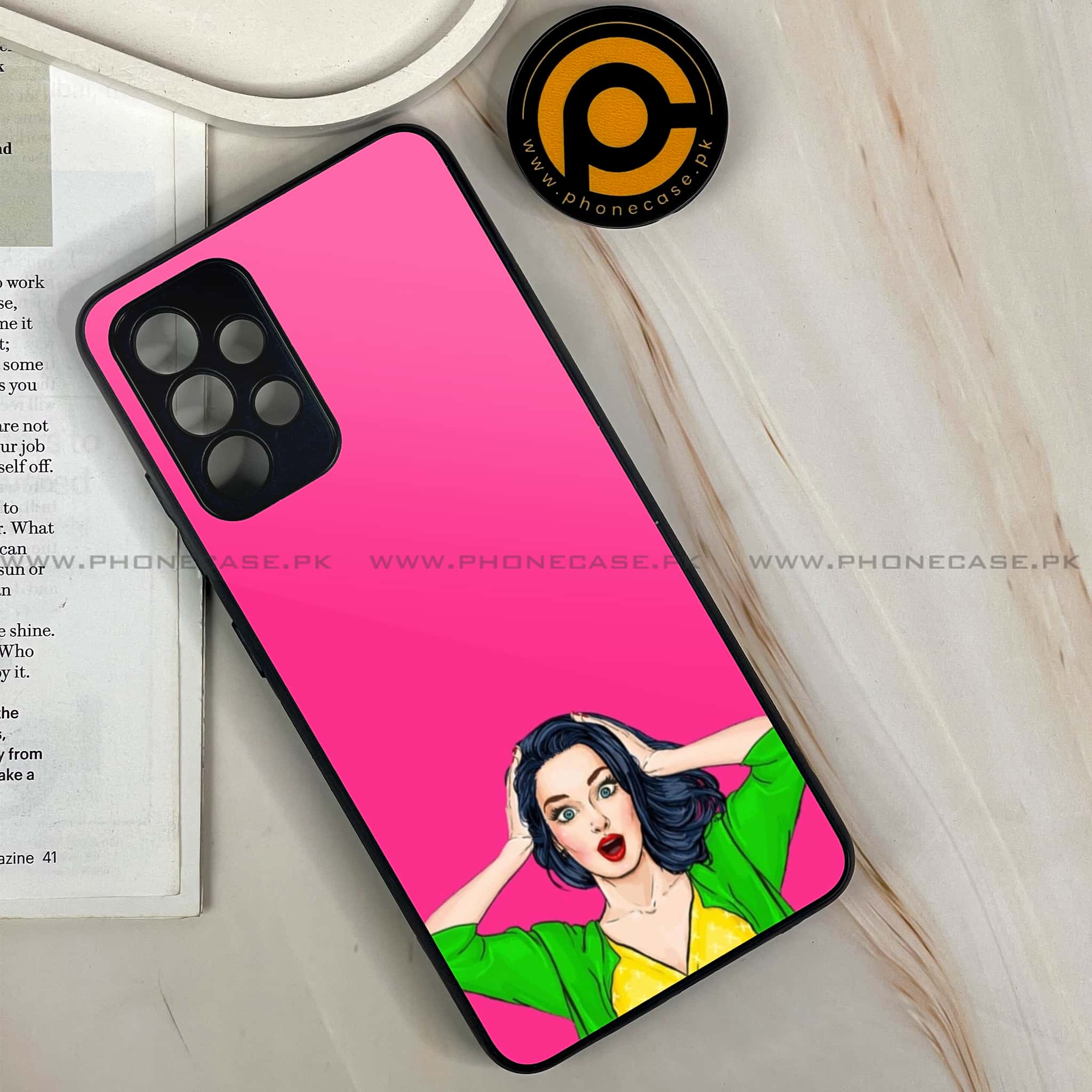 Galaxy A32 - Anime Girls Series - Premium Printed Glass soft Bumper shock Proof Case