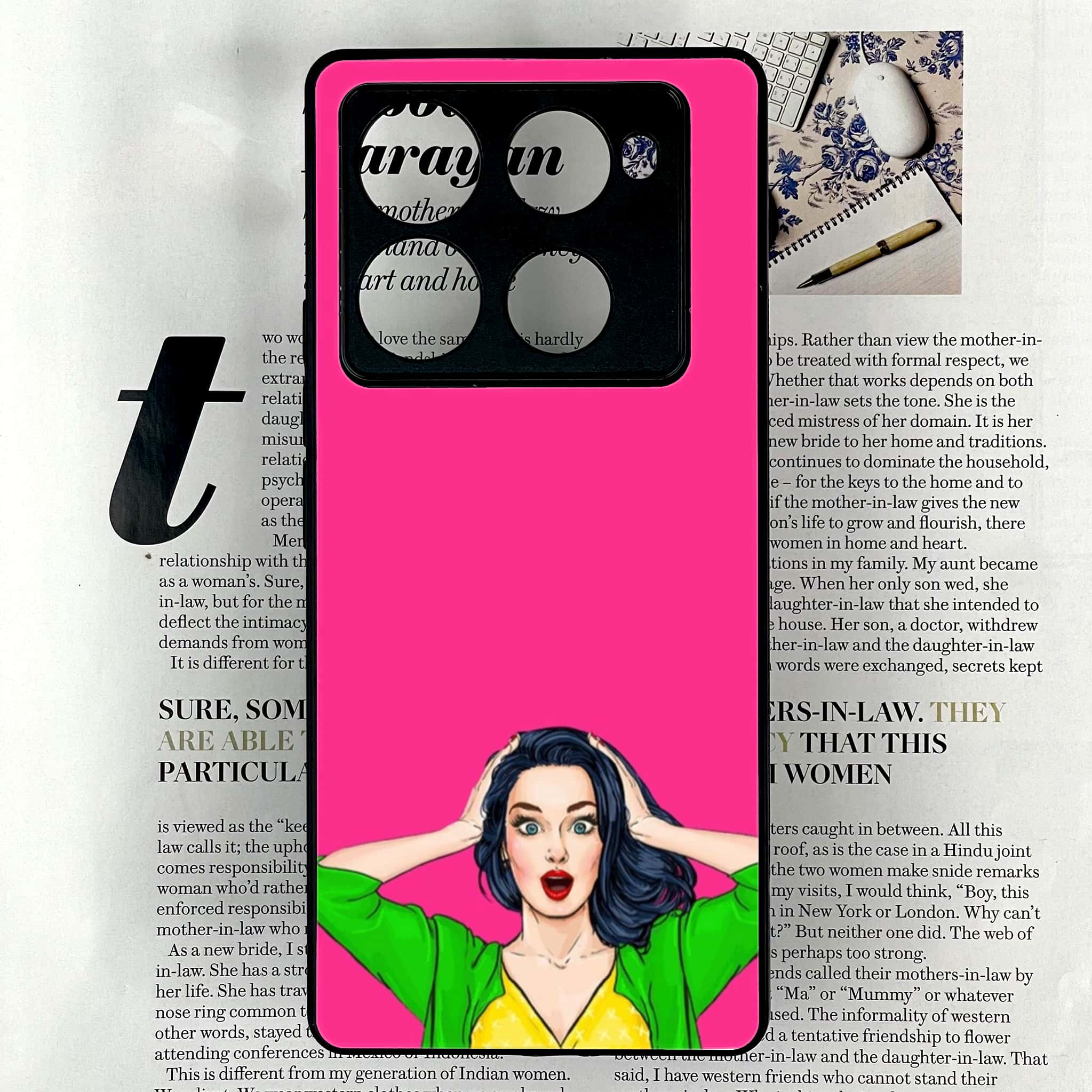 Infinix Note 40 Pro Plus - Anime Girls Series - Premium Metal Printed soft Bumper shock Proof Case