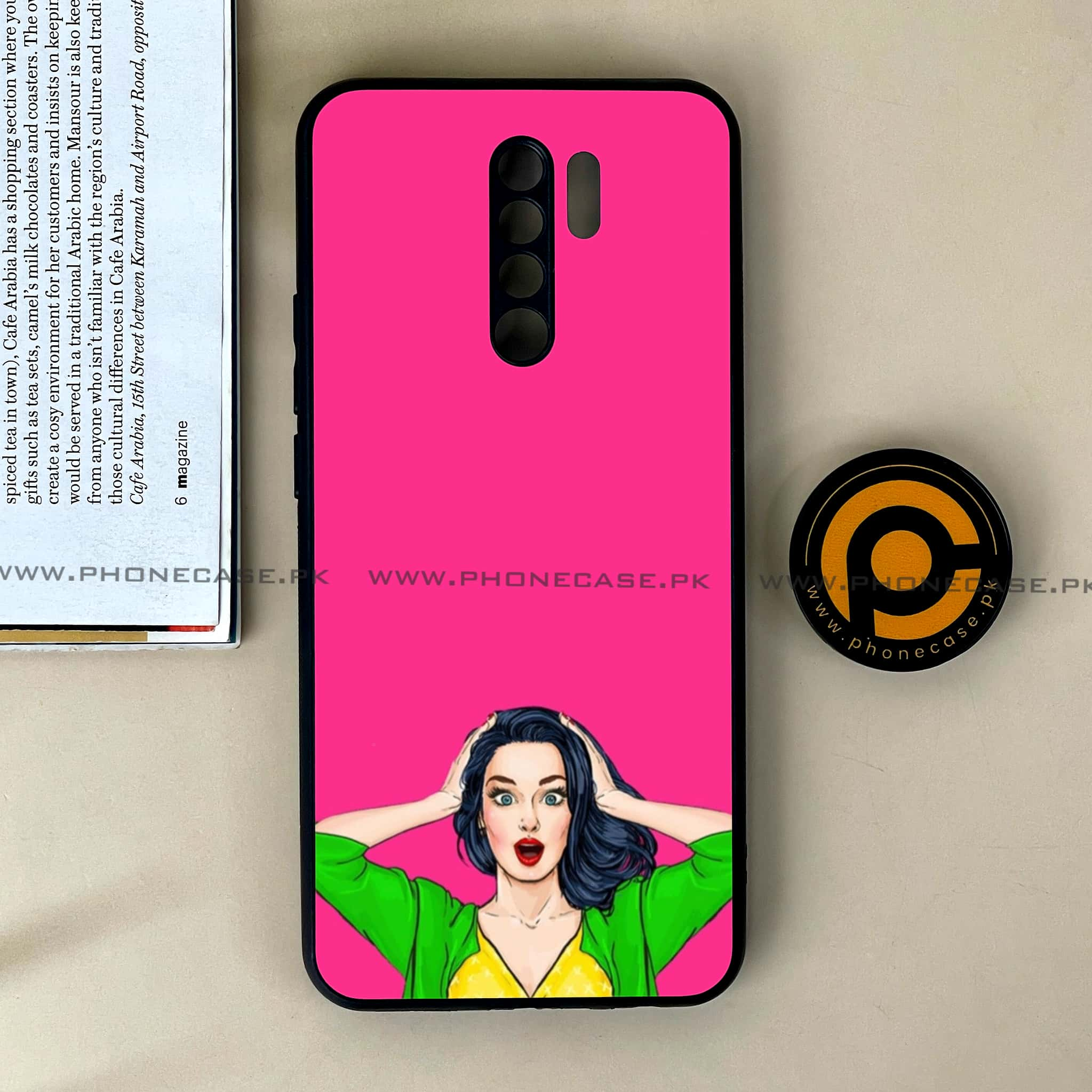 Xiaomi Redmi 9 - Anime Girls Series - Premium Printed Glass soft Bumper shock Proof Case