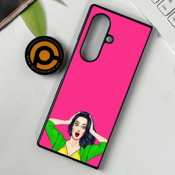 Samsung Galaxy Z Fold 7 - Anime Girls Series - Premium Metal Printed soft Bumper shock Proof Case