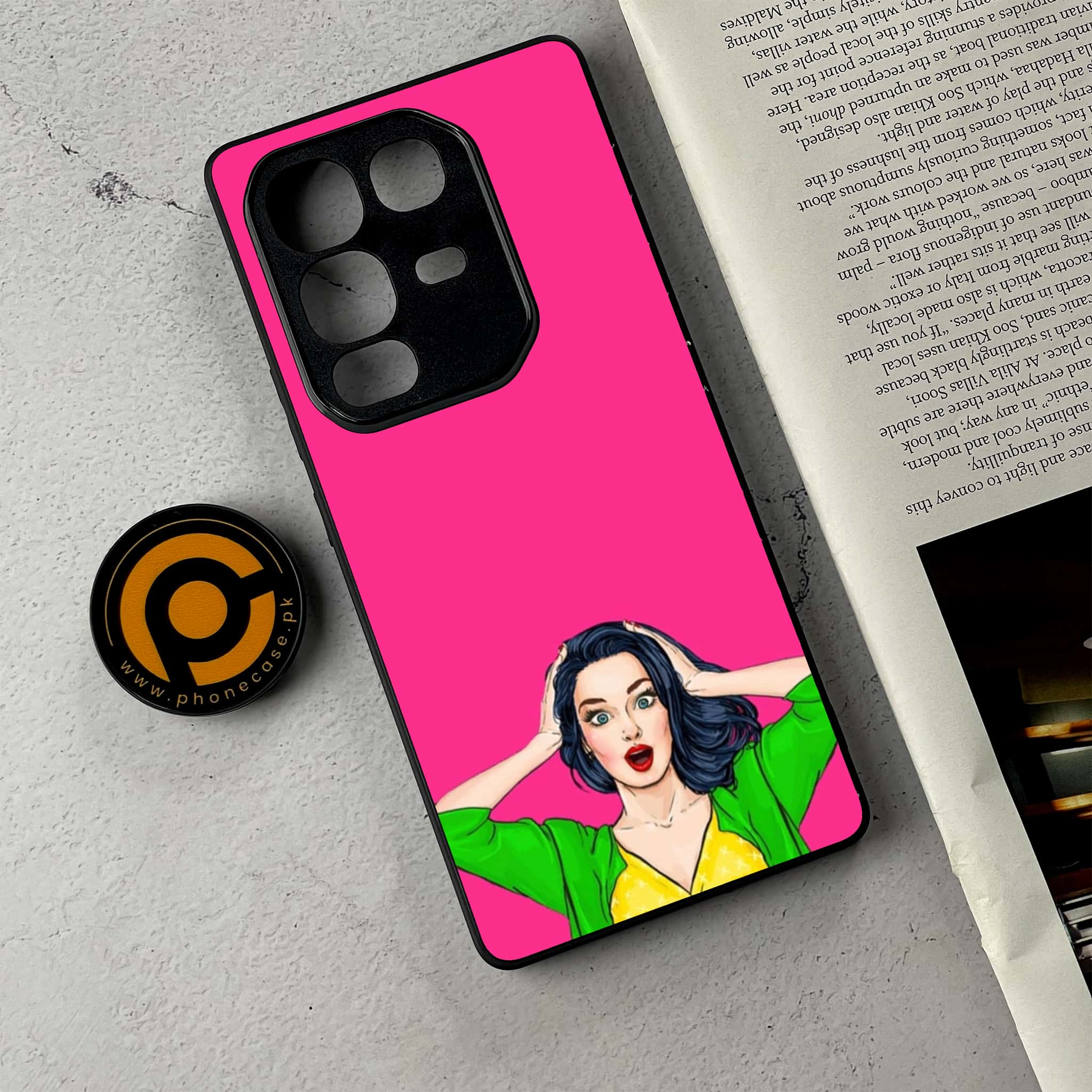 Infinix Note 50 Pro - Anime Girls Series - Premium Metal Printed Soft Bumper Shockproof Case