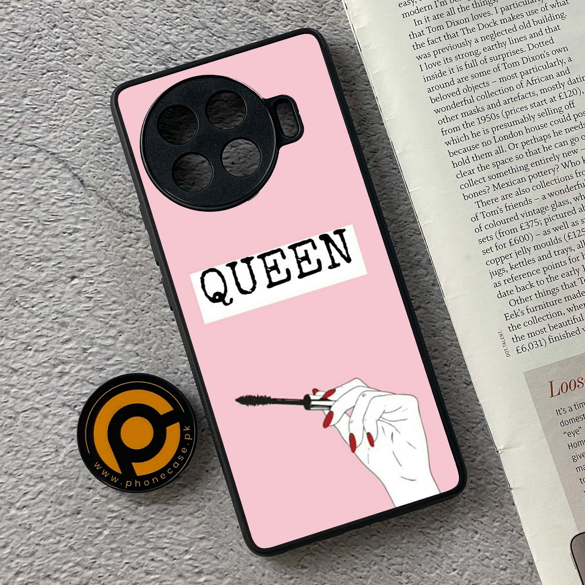 Tecno Spark 20 pro plus - Anime Girls Series - Premium Metal Printed soft Bumper shock Proof Case